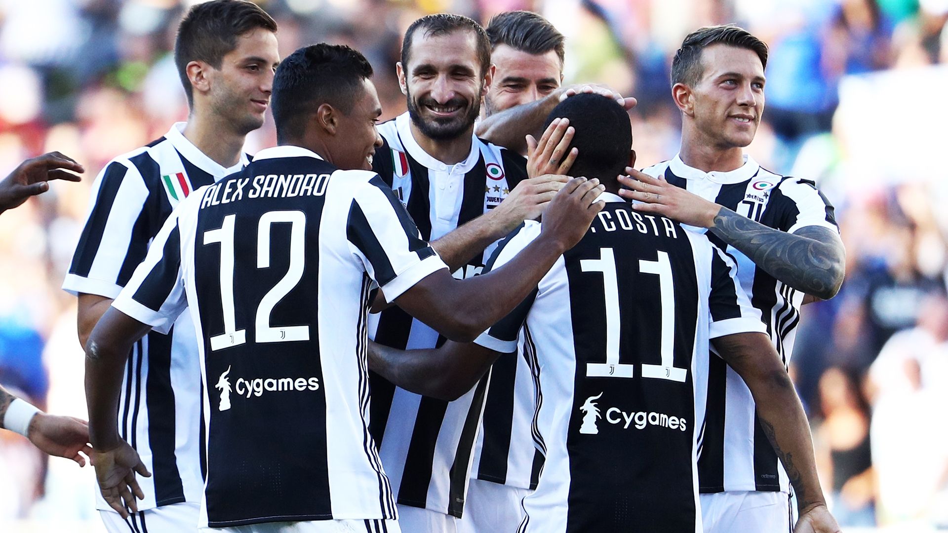 Juventus celebrating
