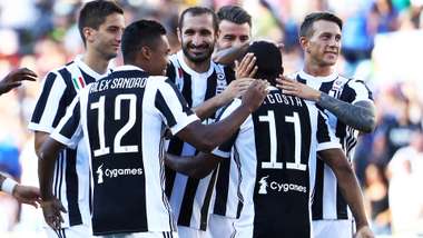Juventus celebrating