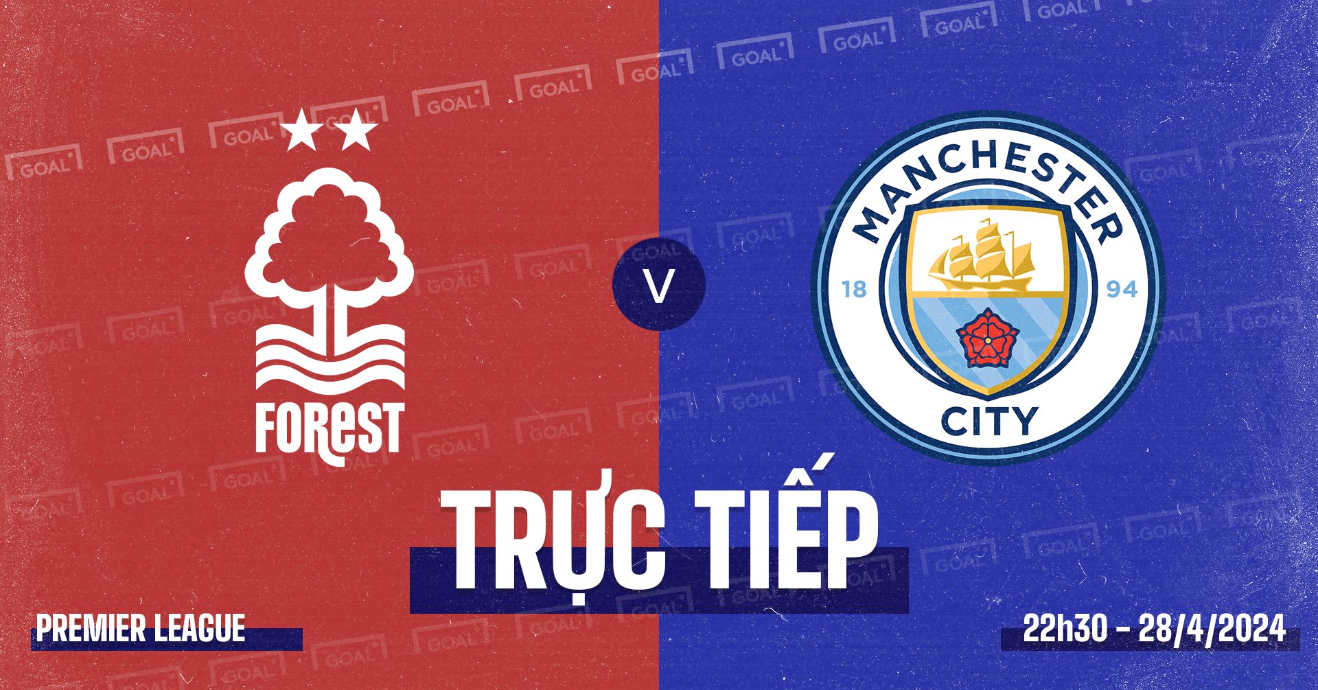 Nottingham Forest vs Man City Premier League 2023/24 GFX