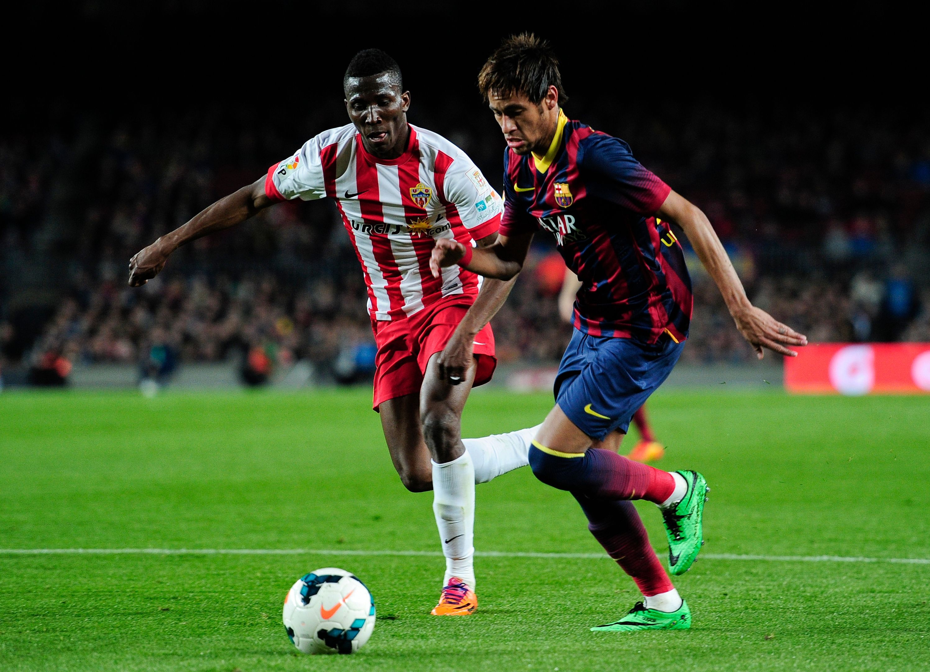 Neymar Zongo Barcelona Almeria La Liga 03022014