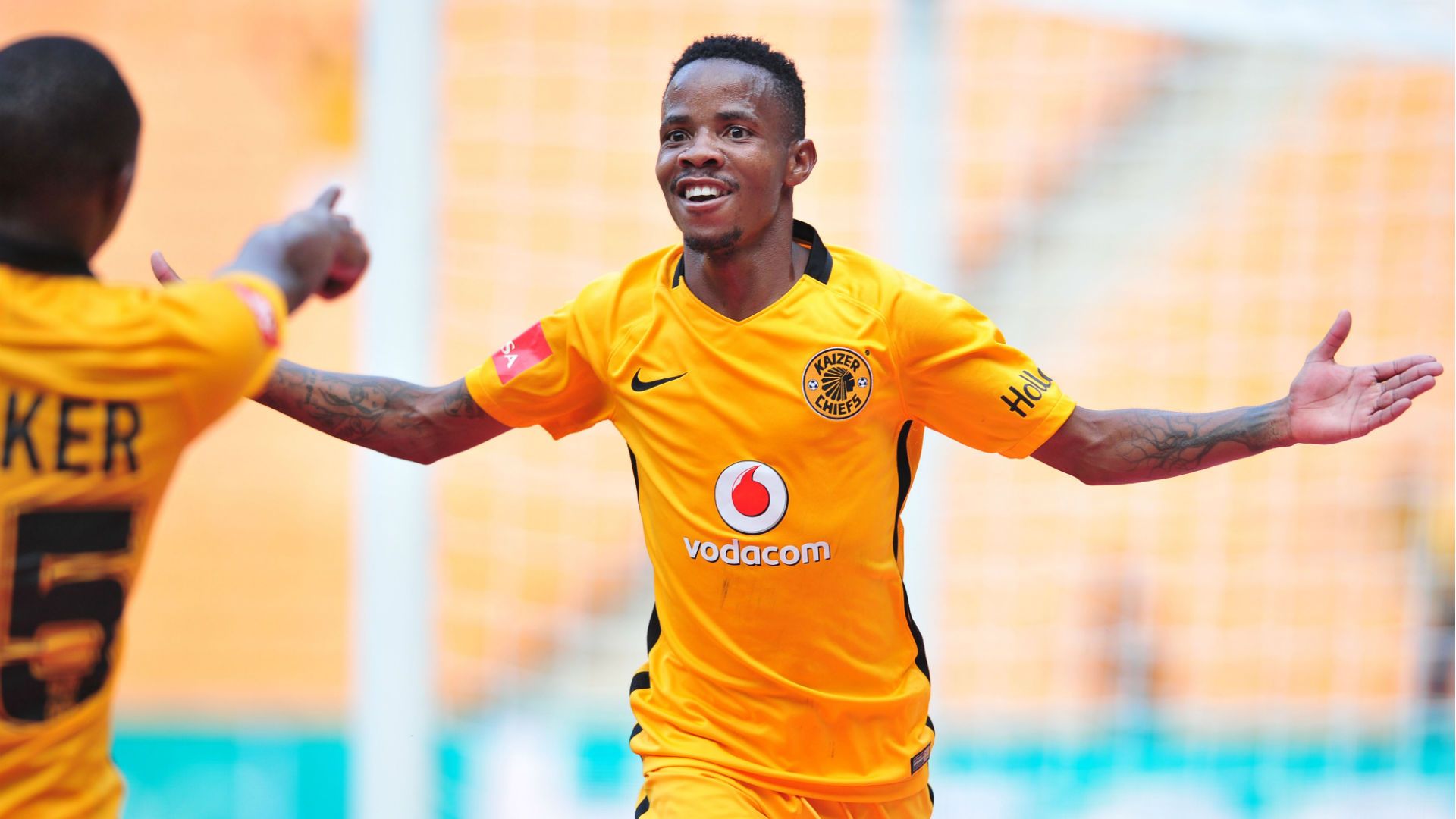 Joseph Molangoane in Kaizer Chiefs colours