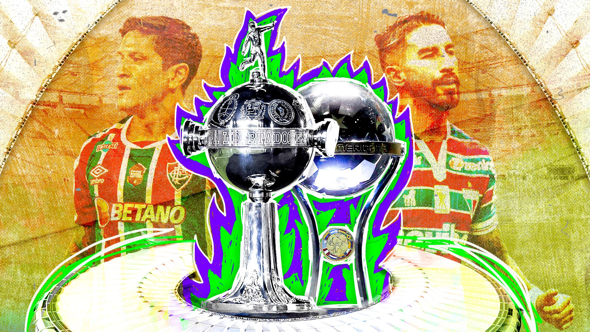 GFX Libertadores Fluminense Sul-Americana Fortaleza