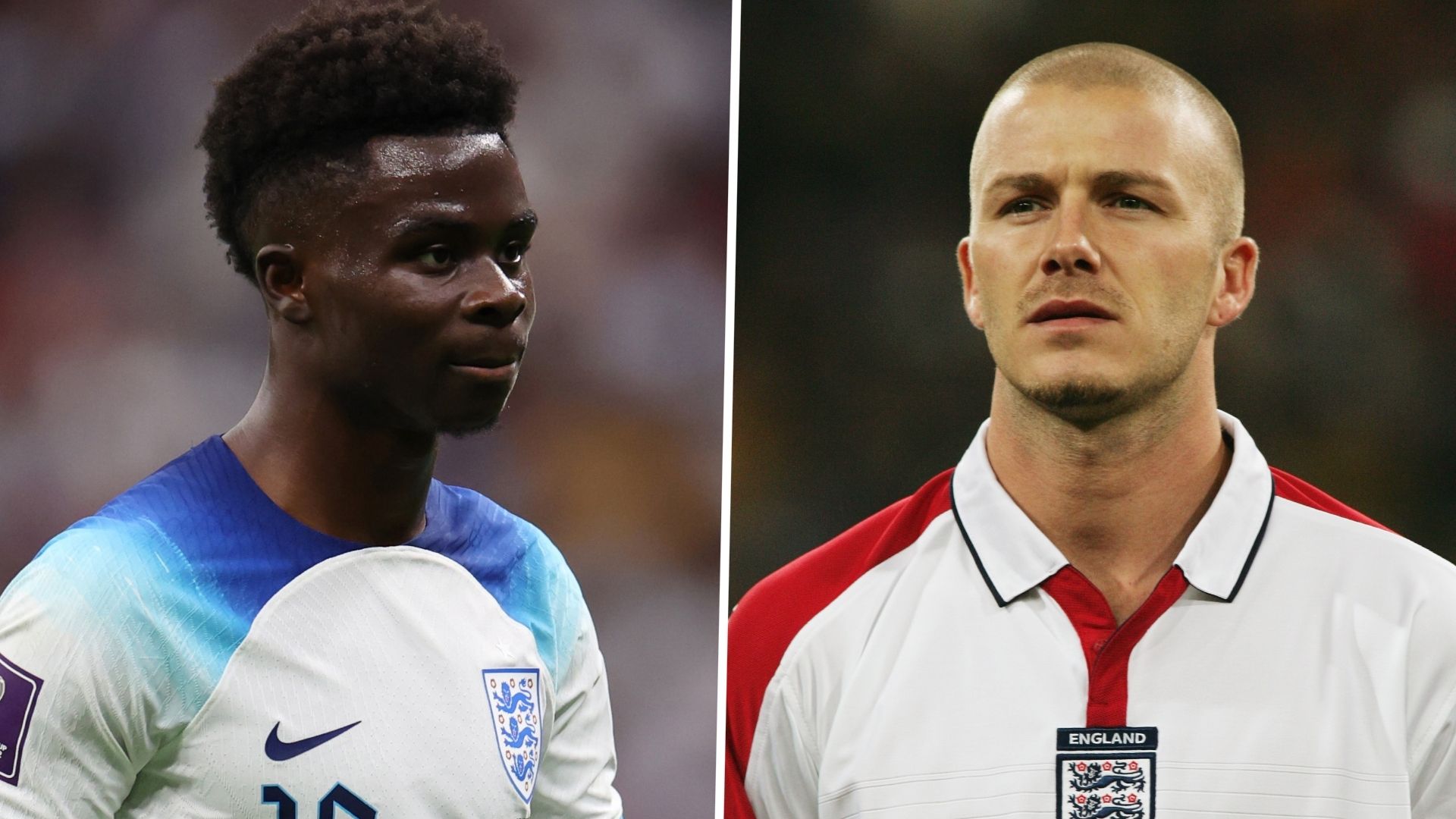 Bukayo Saka David Beckham