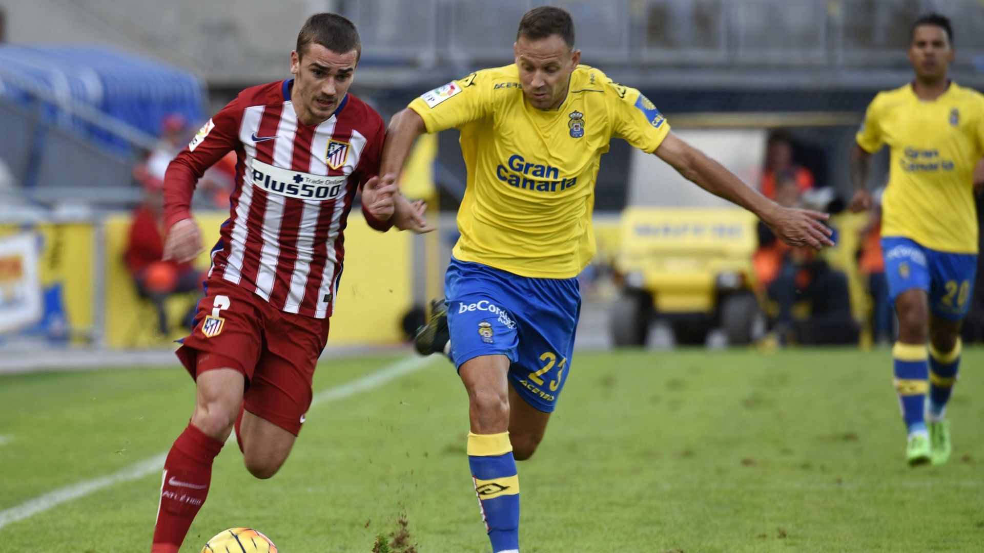 Antoine Griezmann Dani Castellano Las Palmas Atlético Madrid La Liga 17012016