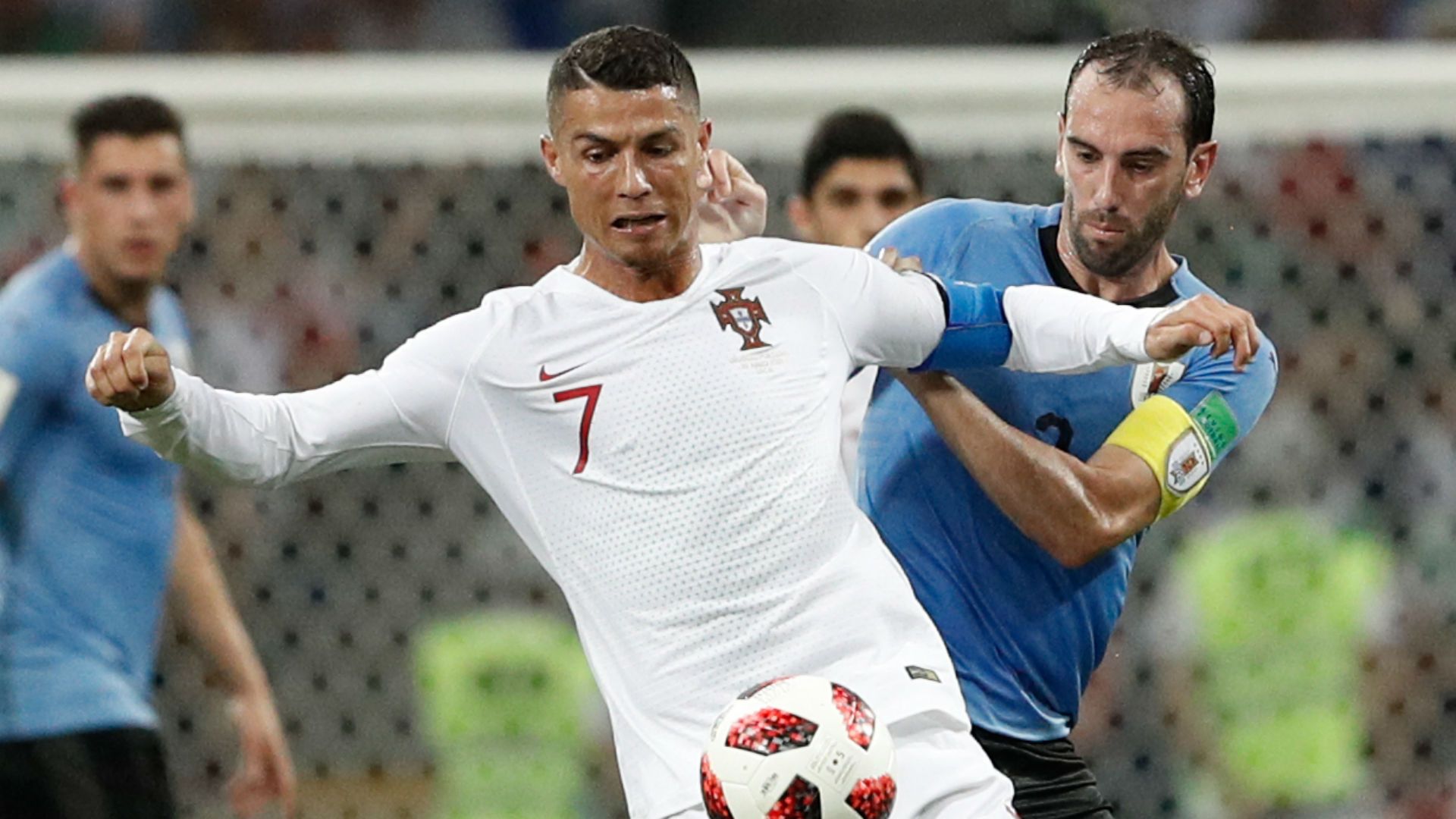 Godín Cristiano Ronaldo Portugal Uruguai Copa do Mundo 30 06 2018