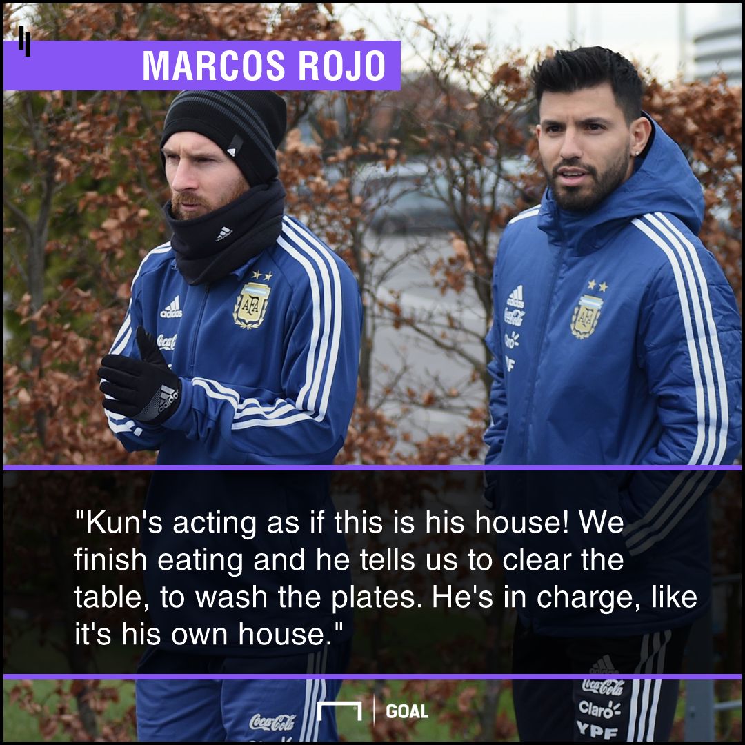 Marcos Rojo Sergio Aguero quote