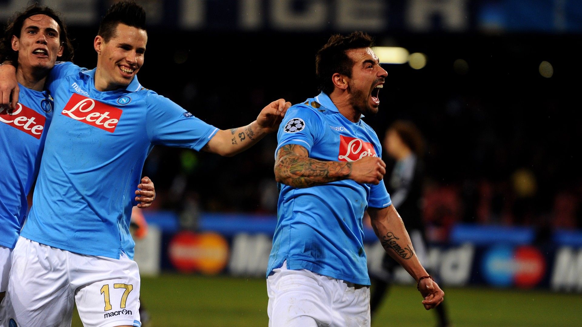 Ezequiel Lavezzi Napoli Chelsea 2012 Champions League