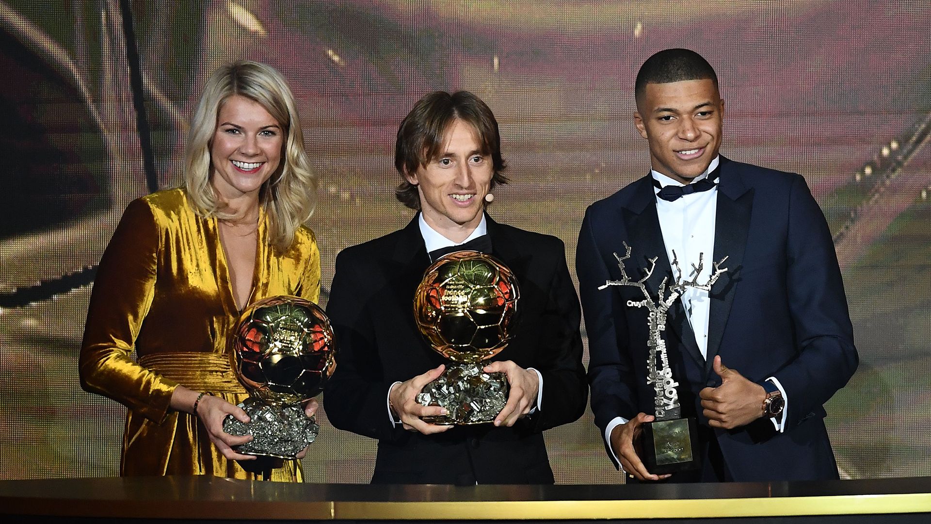 Hegerberg Modric Mbappe Ballon d'Or