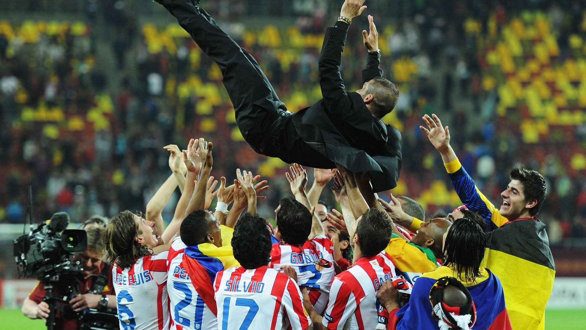 Simeone, Atlético de Madrid vs. Athletic, Europa League 2012