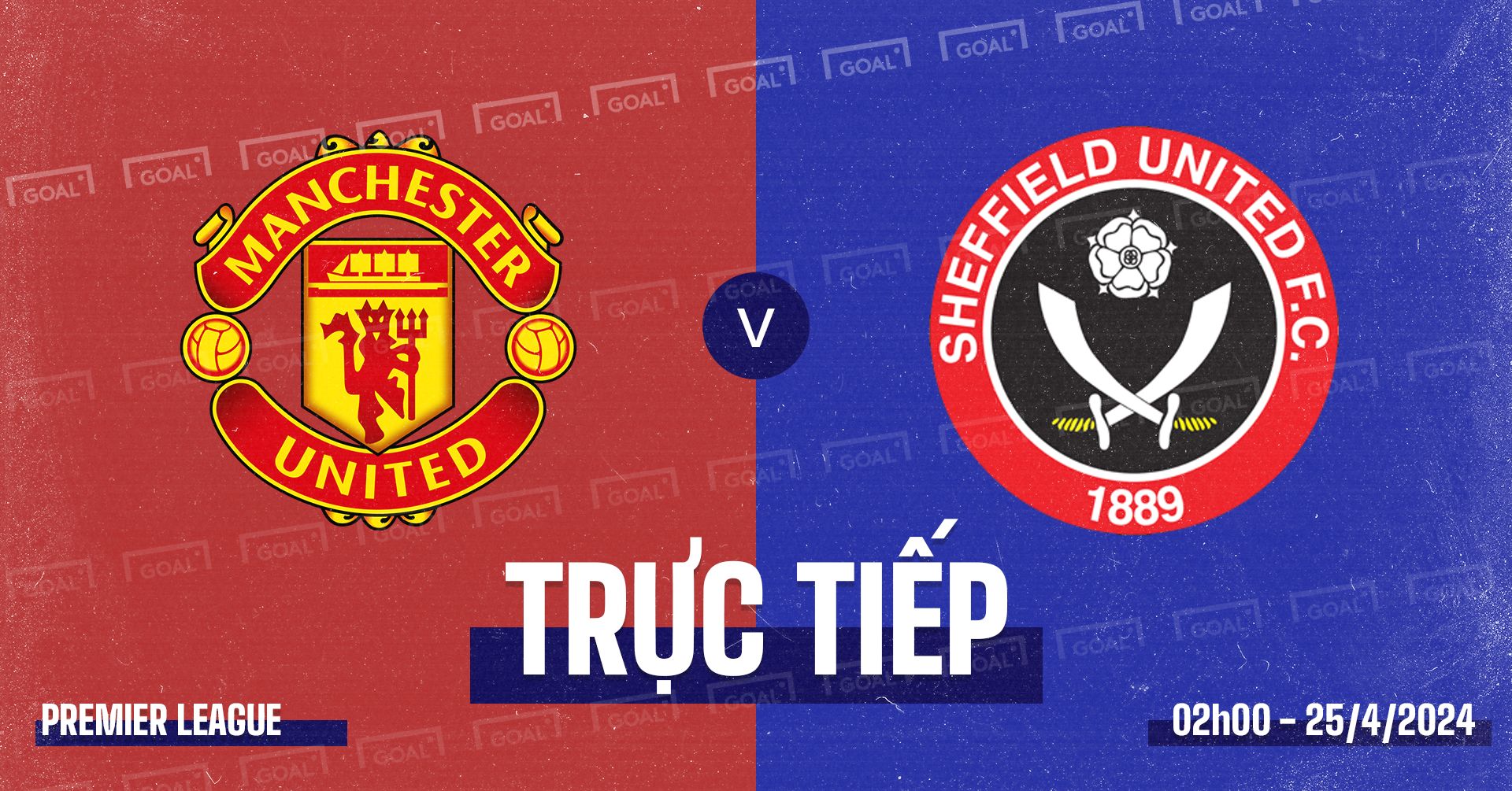 Manchester United vs Sheffield United Premier League 2023/24 GFX