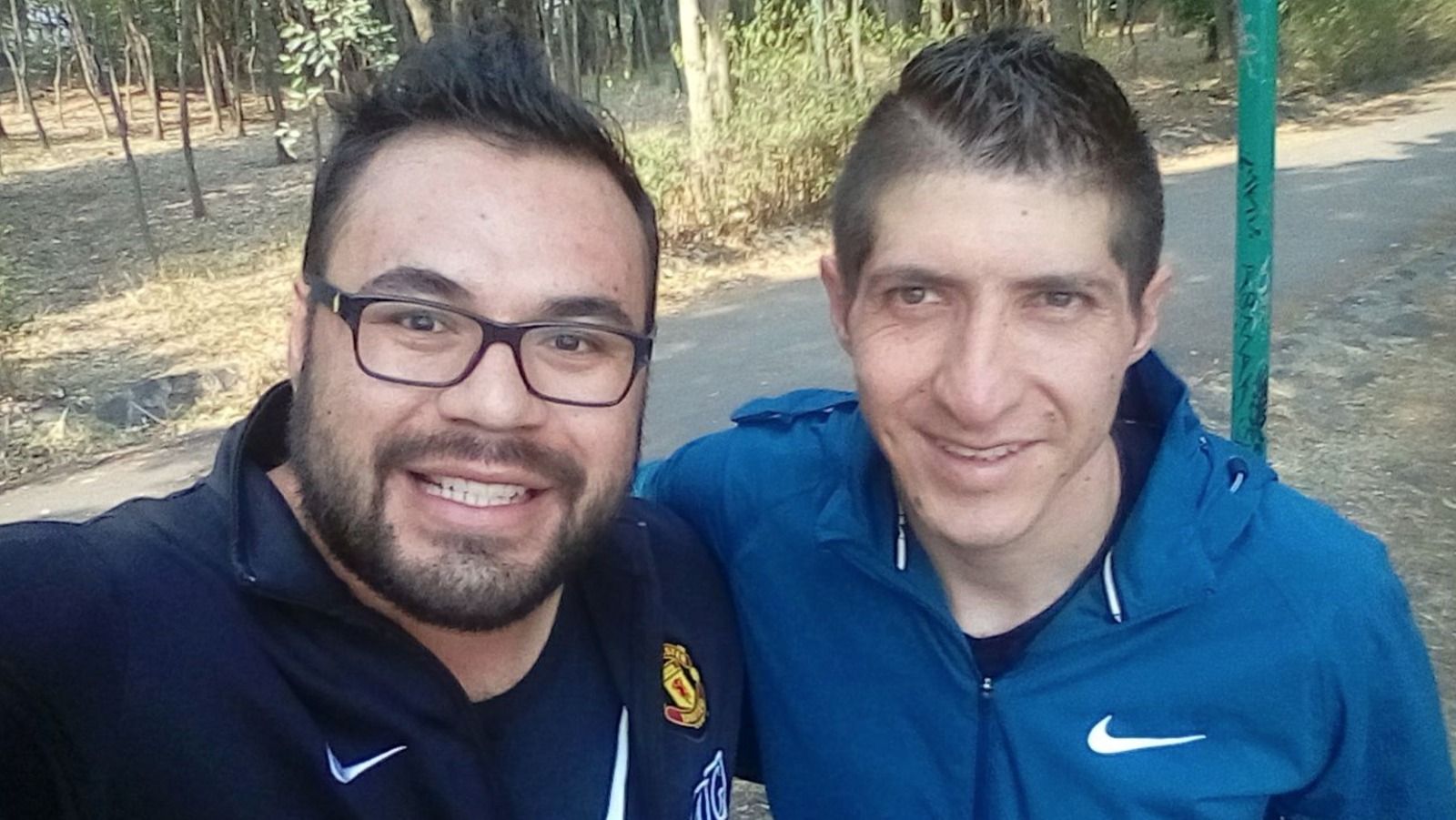 Alejandro Palacios entrenando en CU