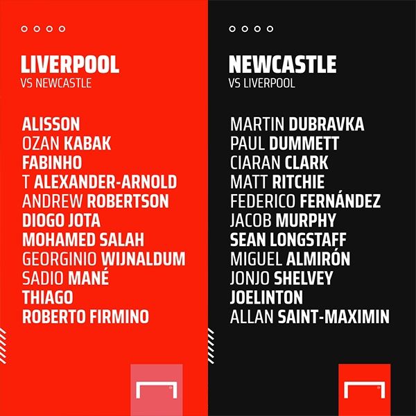 Liverpool vs Newcastle XI