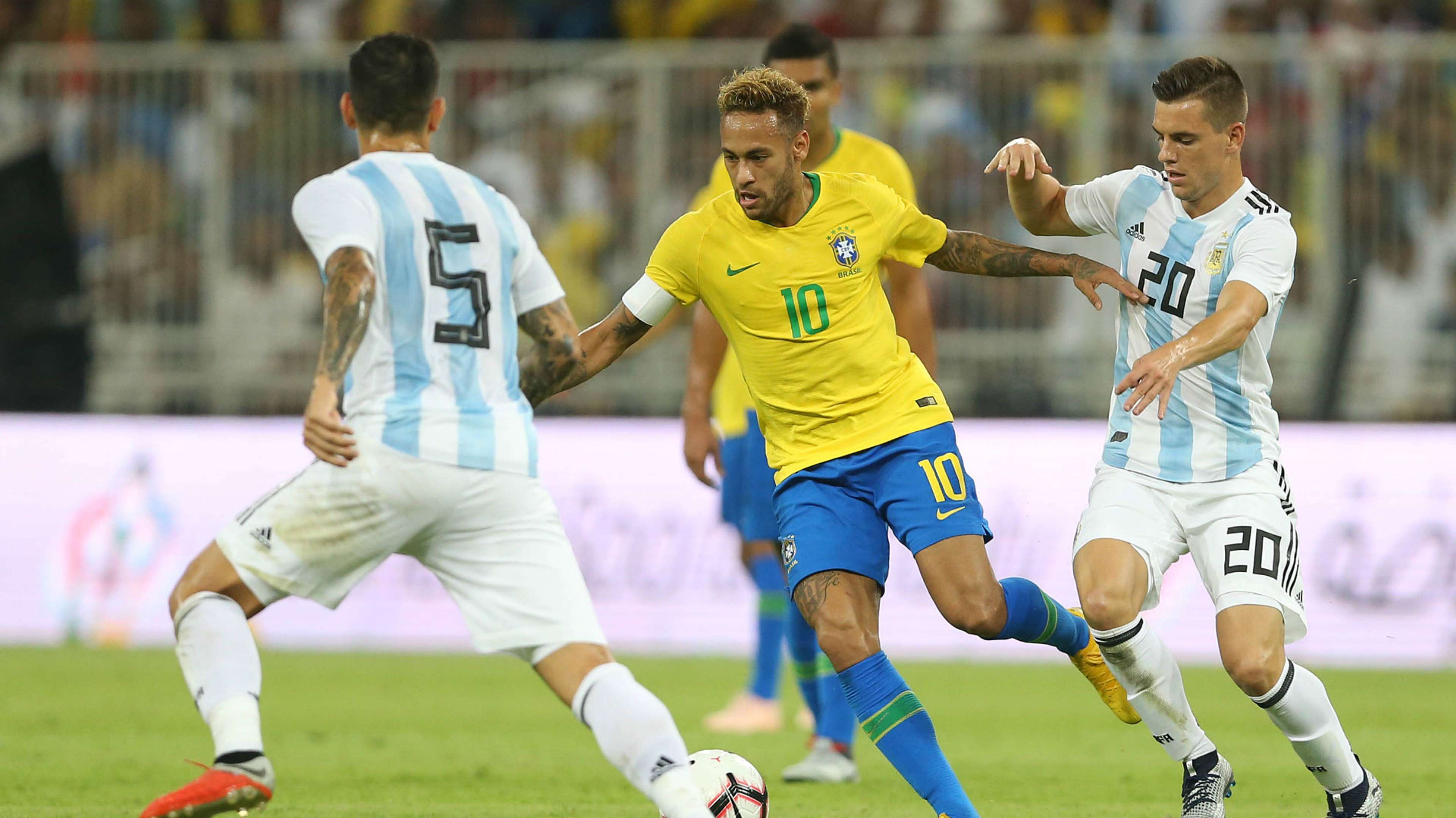 Neymar Lo Celso Brazil Argentina