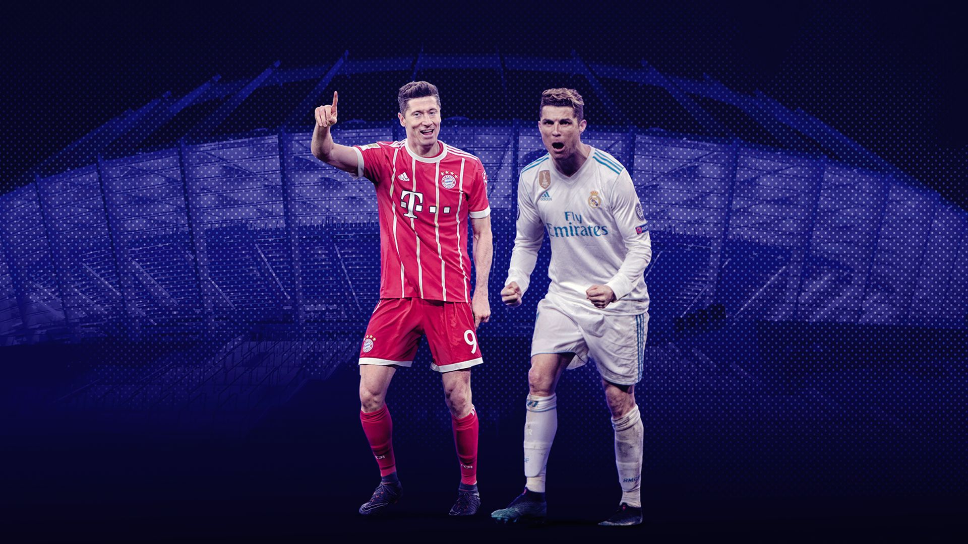 Robert Lewandowski Cristiano Ronaldo GFX