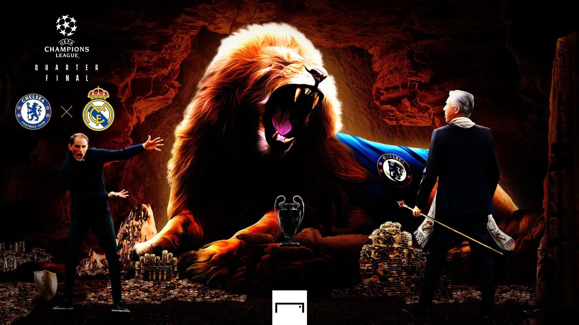 ucl chelsea real madrid GFX