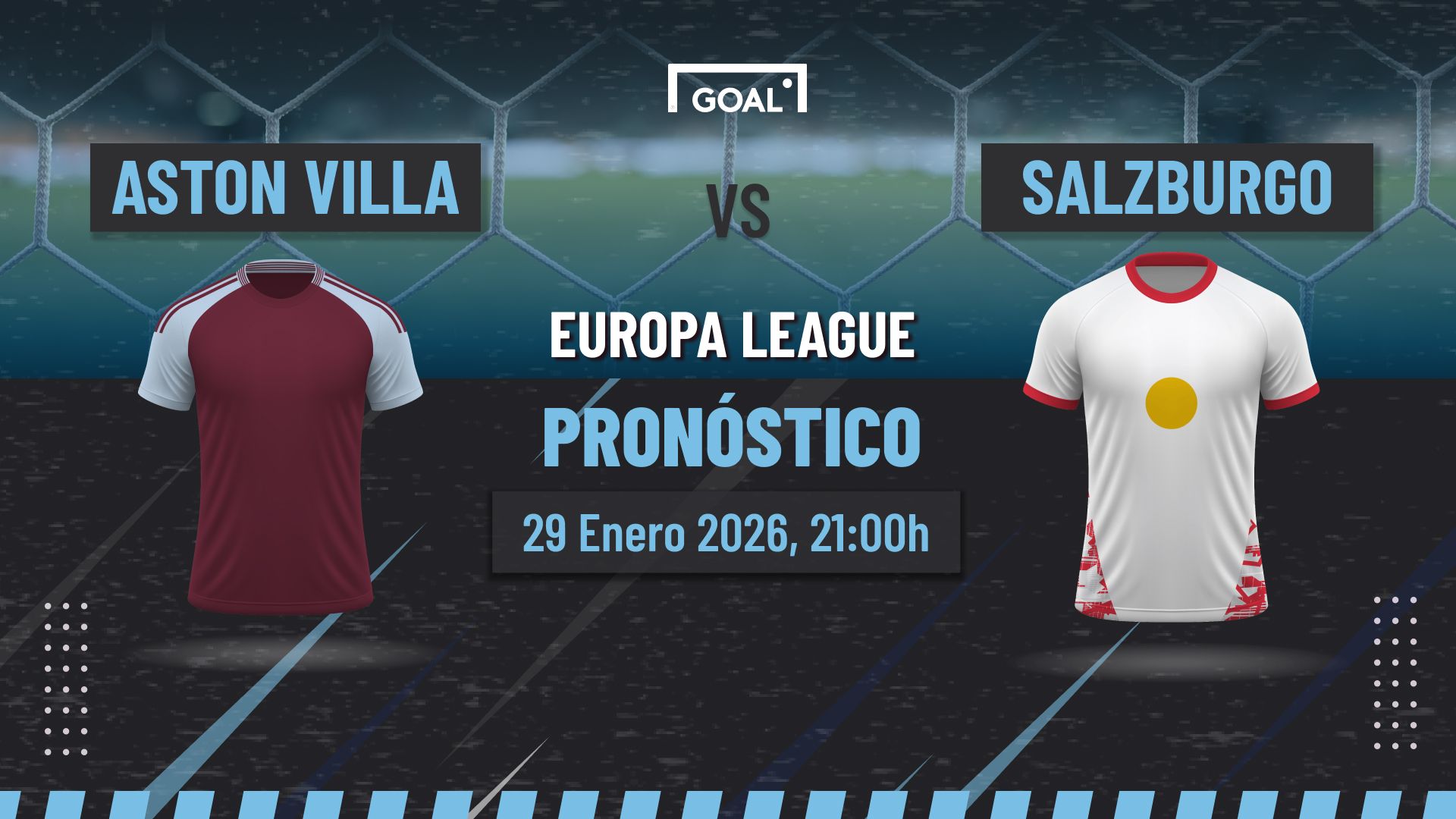 Aston Villa vs Salzburgo Pronóstico y Apuestas Europa League | 29/01/26
