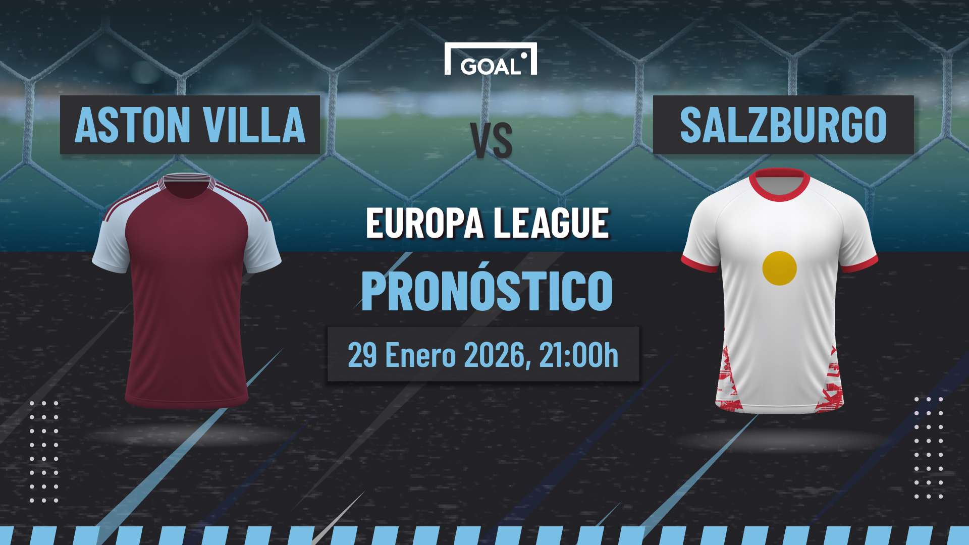 Aston Villa vs Salzburgo Pronóstico y Apuestas Europa League | 29/01/26