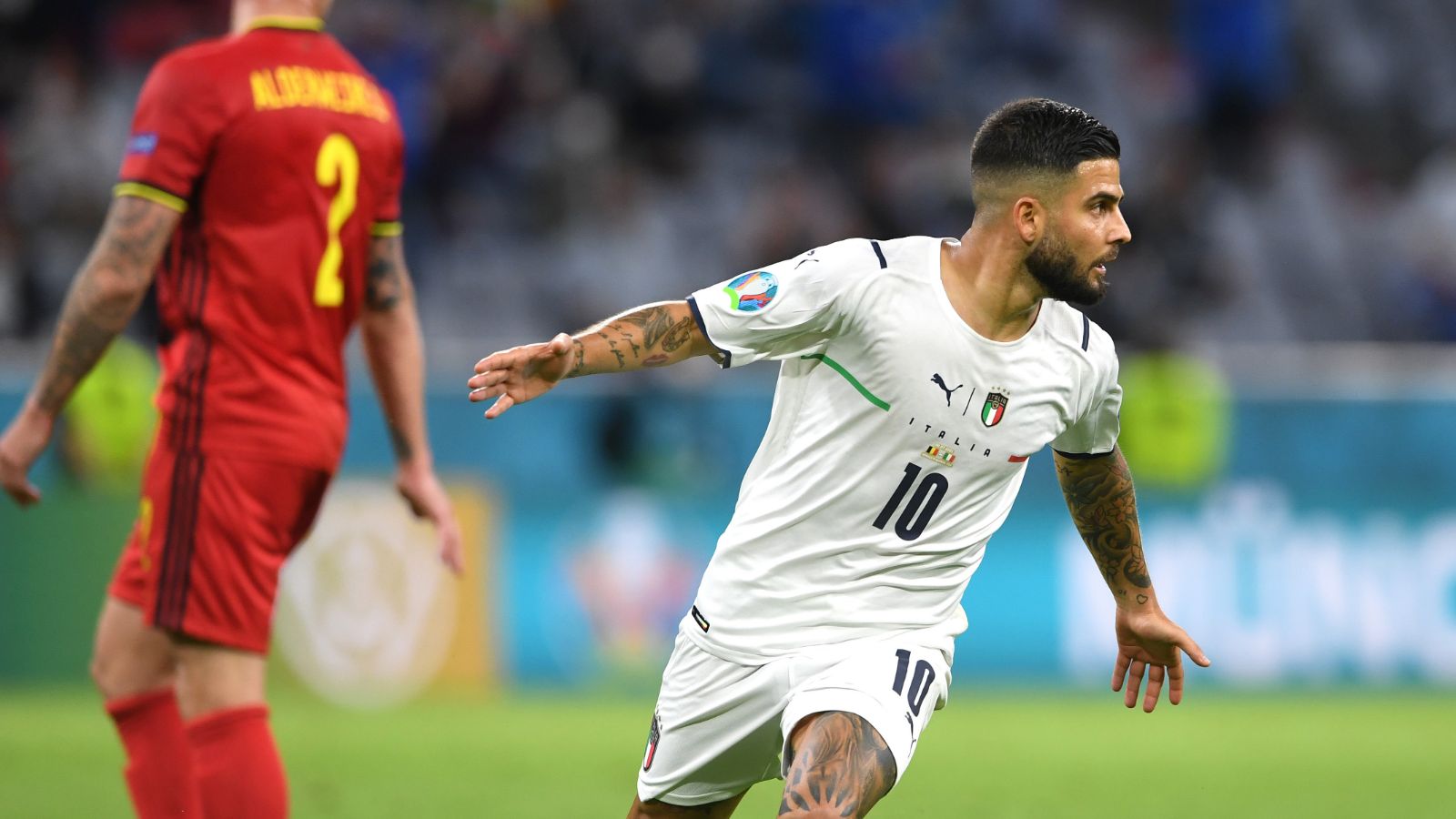 Loreno Insigne, Bélgica vs. Italia