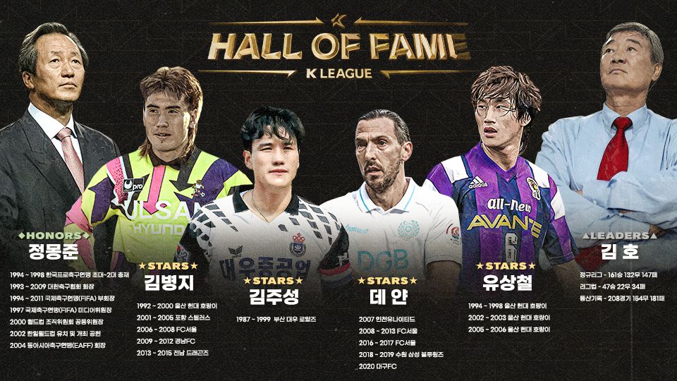 K리그 2회 명예의전당 헌액자
