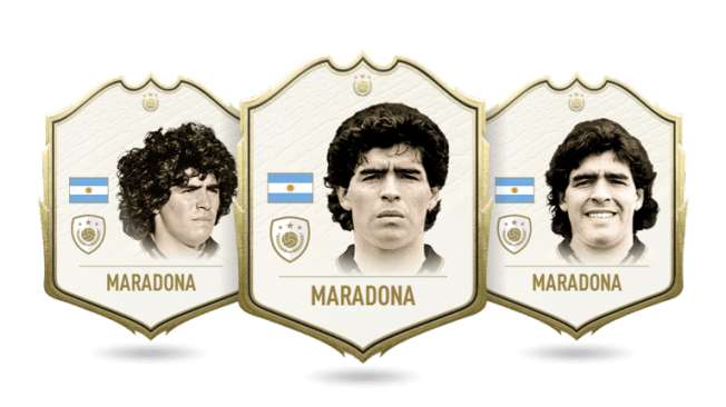 Embed only Maradona FIFA 20 Icon