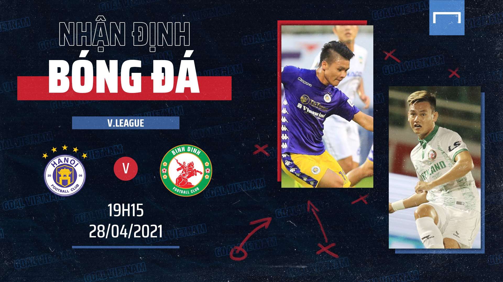 Hà Nội FC vs Bình Định