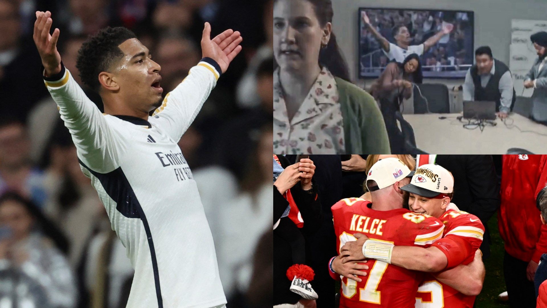 Jude Bellingham celebration NFL split