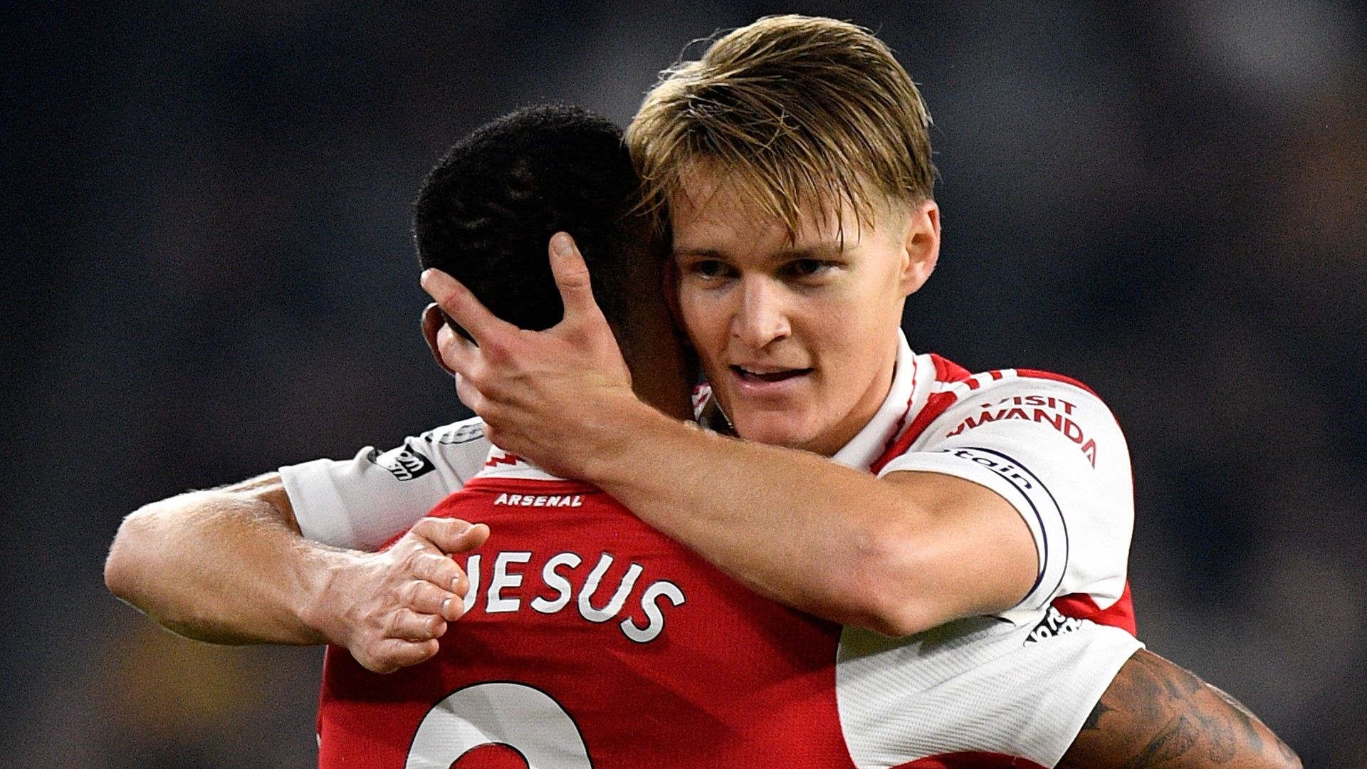 Martin Odegaard Gabriel Jesus Arsenal 2022-23