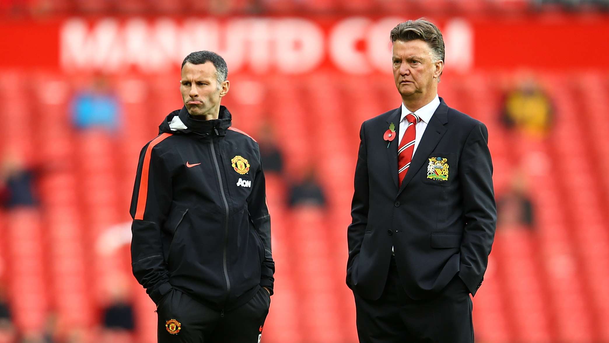 Ryan Giggs Louis van Gaal Manchester United