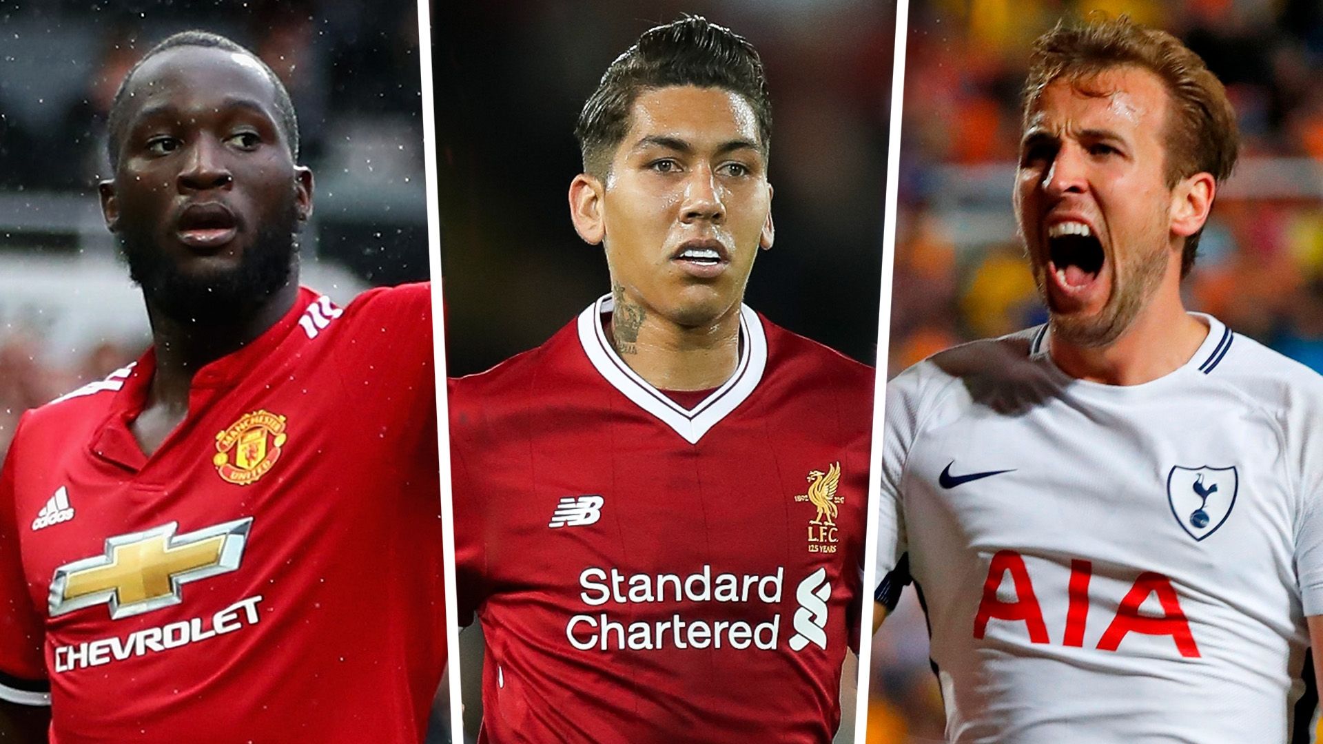 Lukaku Firmino Kane Split Pic