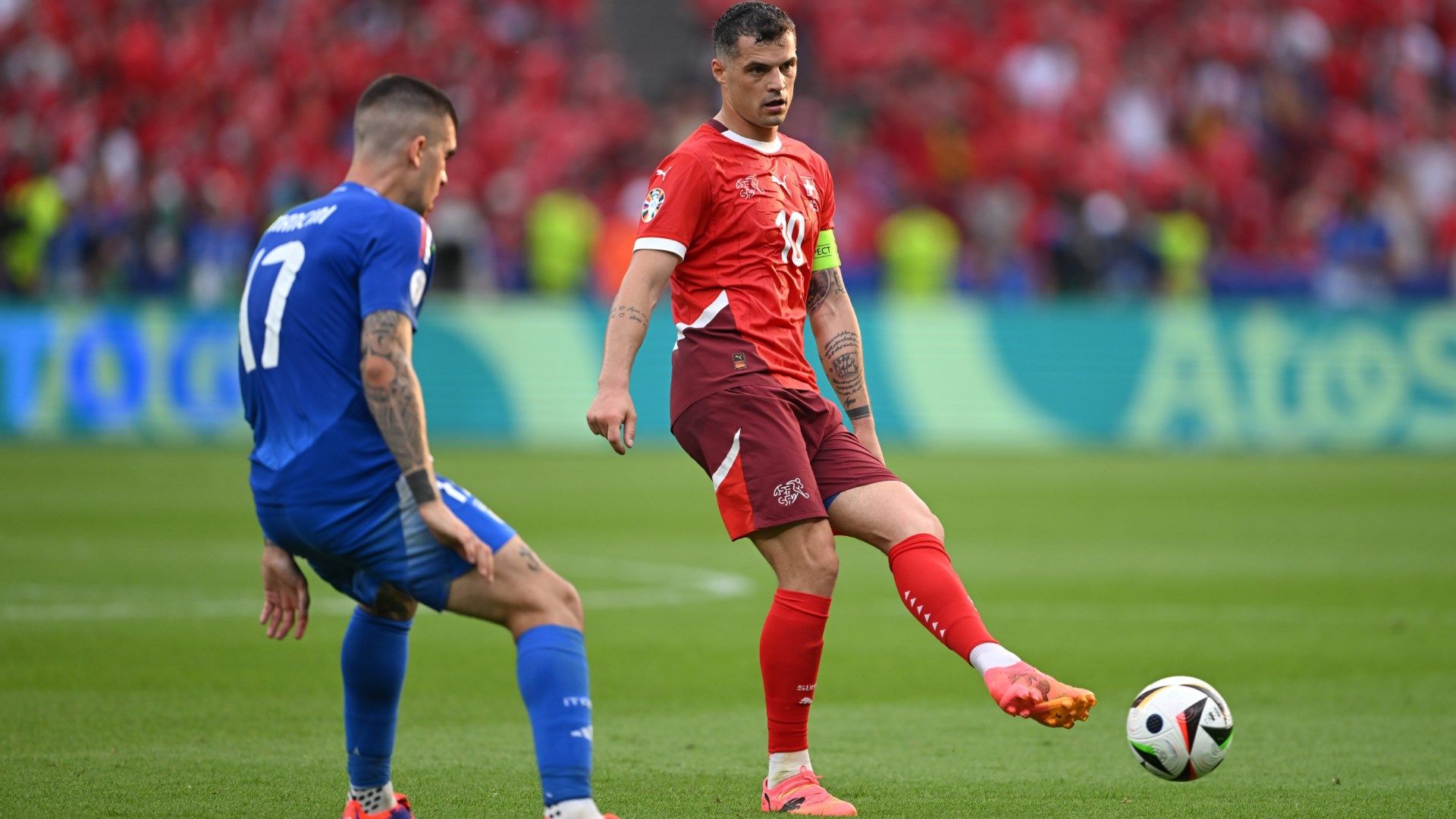 Granit Xhaka Switzerland Italy Euro 2024