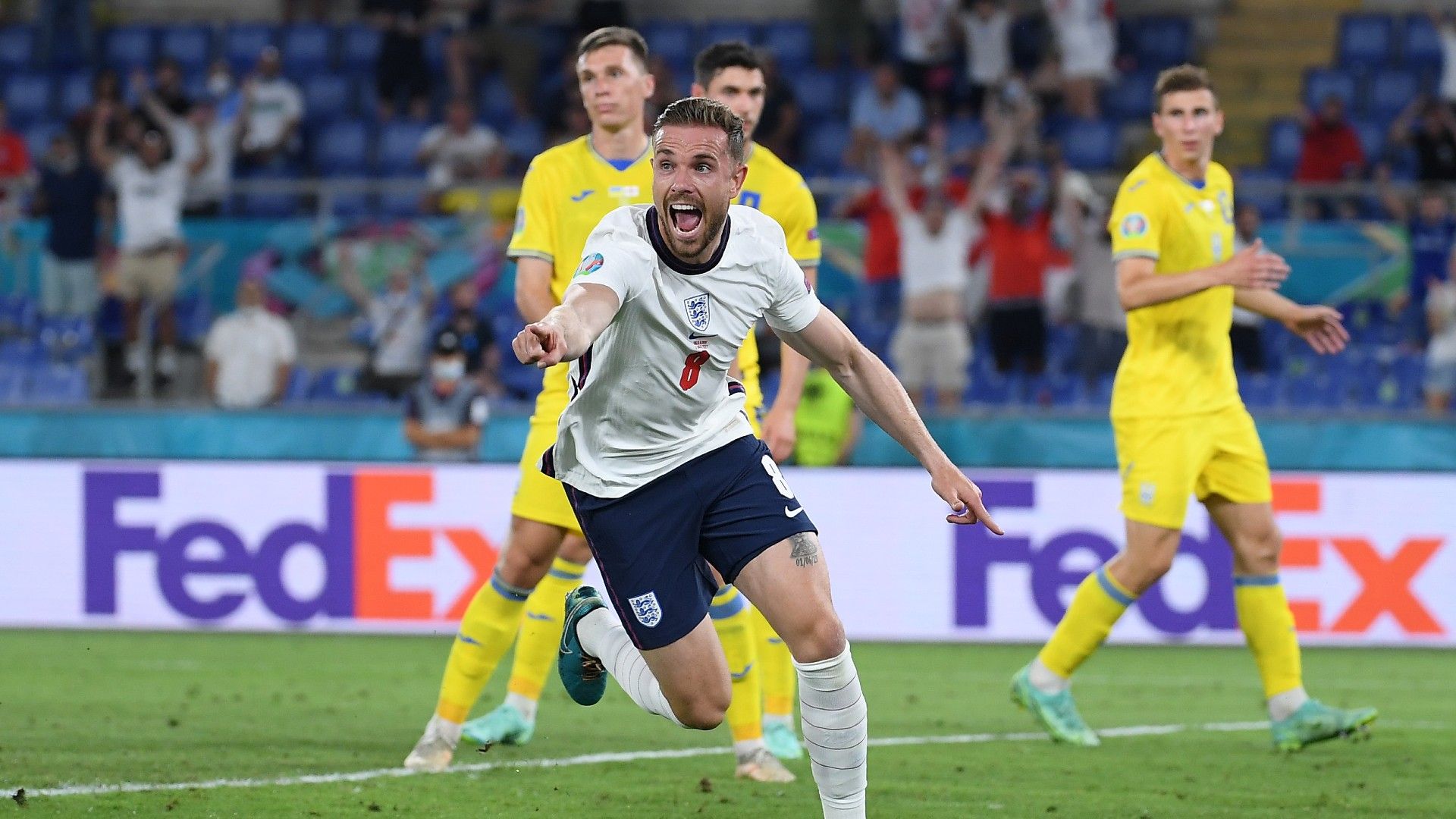 Jordan Henderson Ukraine vs England Euro 2020