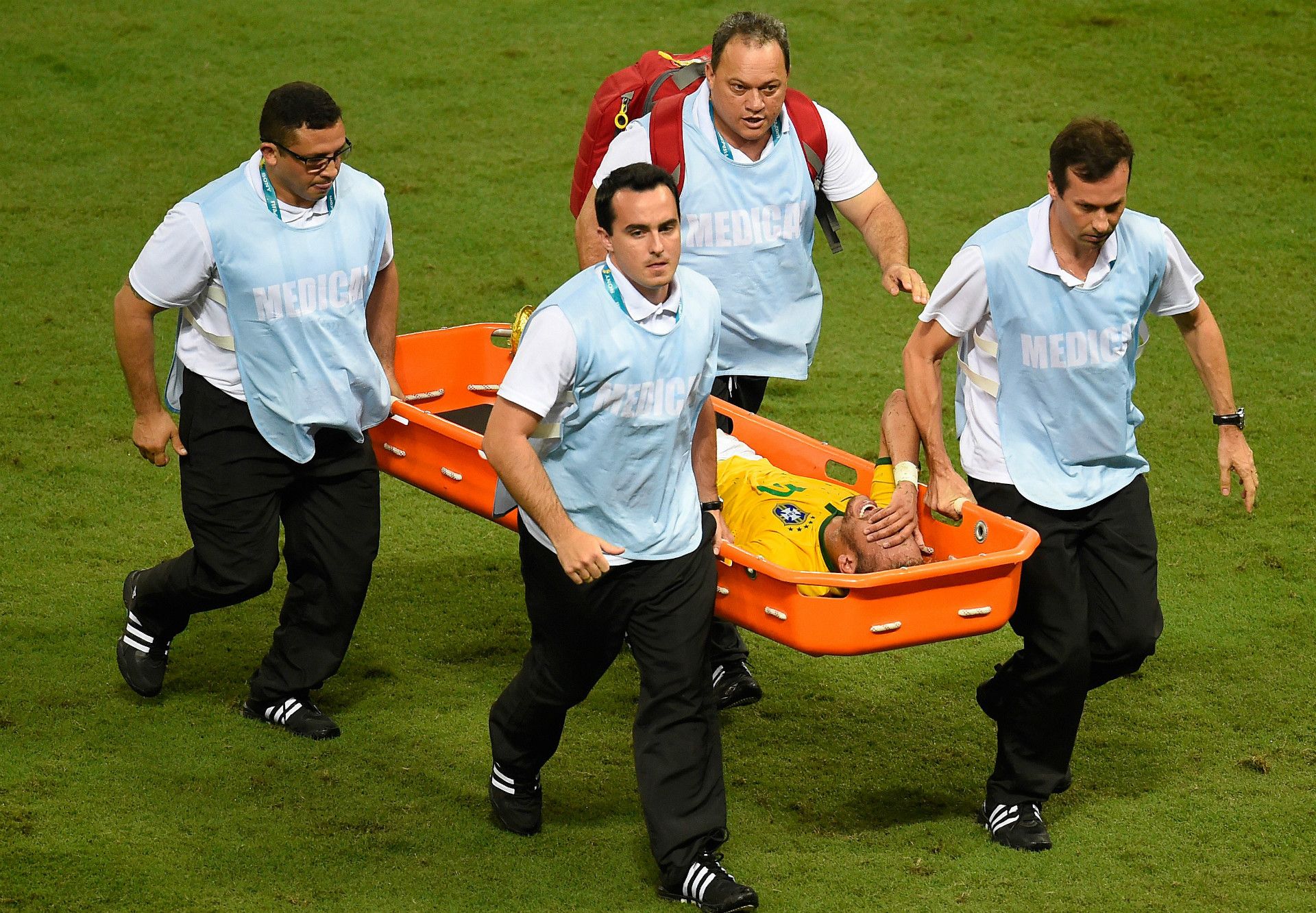 Neymar Brazil Colombia World Cup Cuarter Finals 04072014