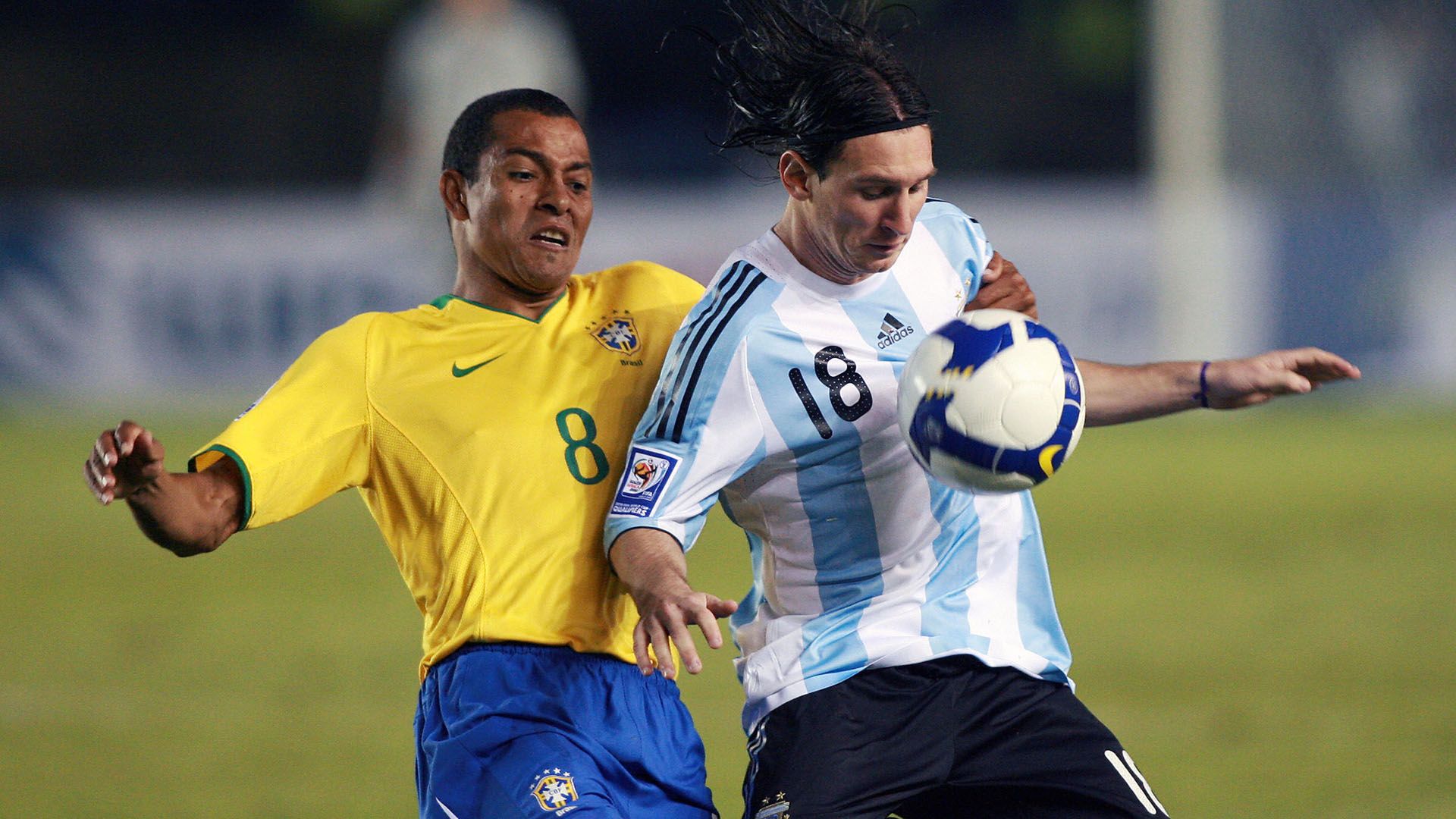 Messi Argentina Brasil 2008