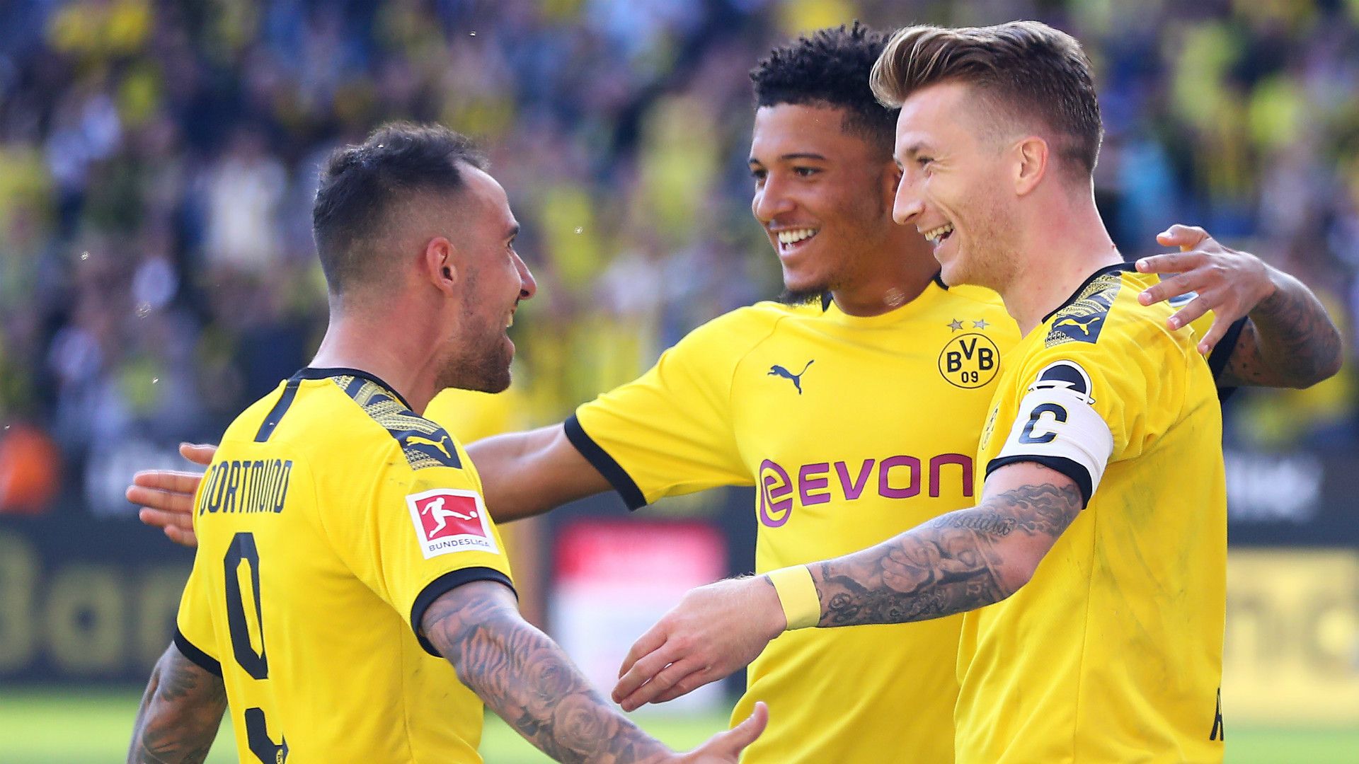 PACO ALCACER JADON SANCHO MARCO REUS BORUSSIA DORTMUND