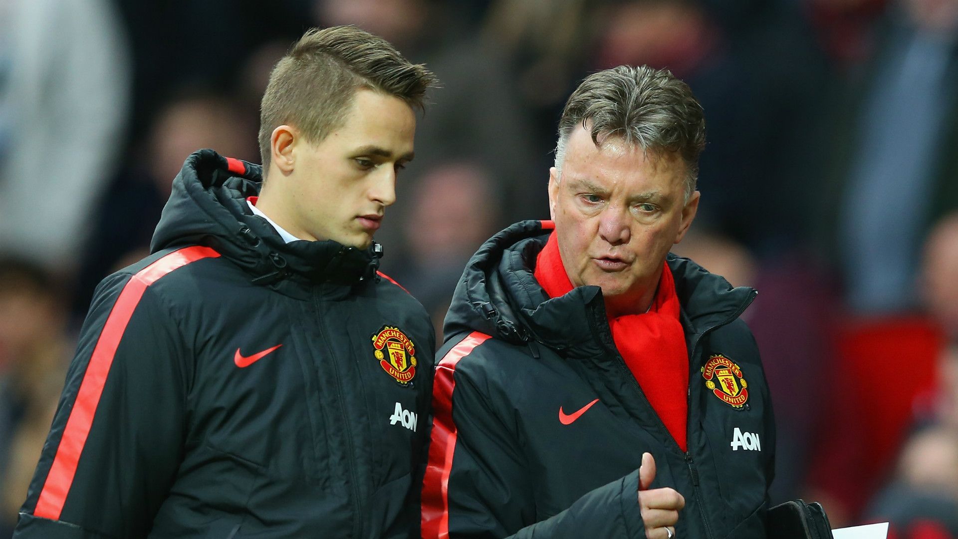 Adnan Januzaj Louis van Gaal Manchester United