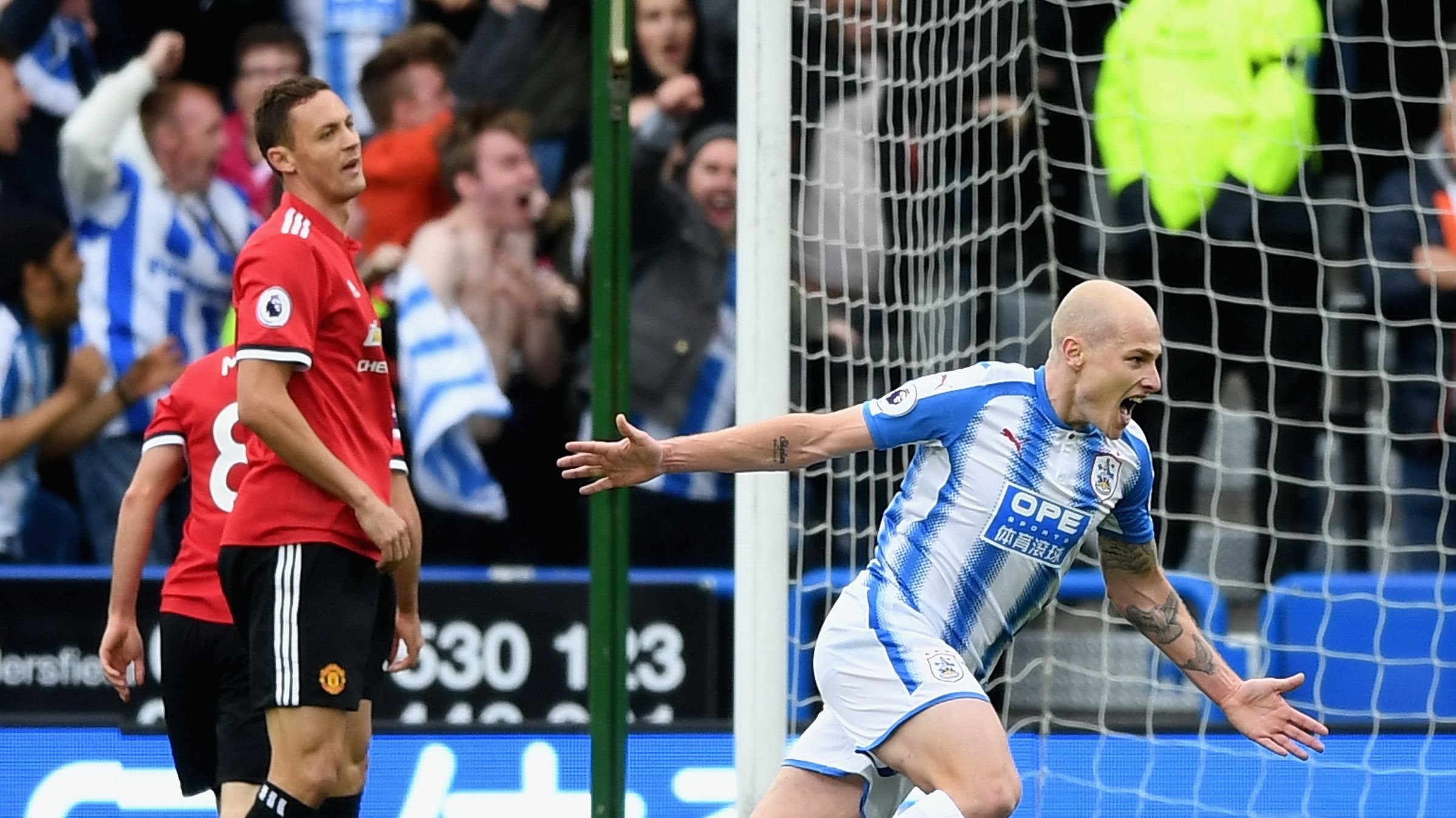 Aaron Mooy Huddersfield Town Nemanja Matic Manchester United