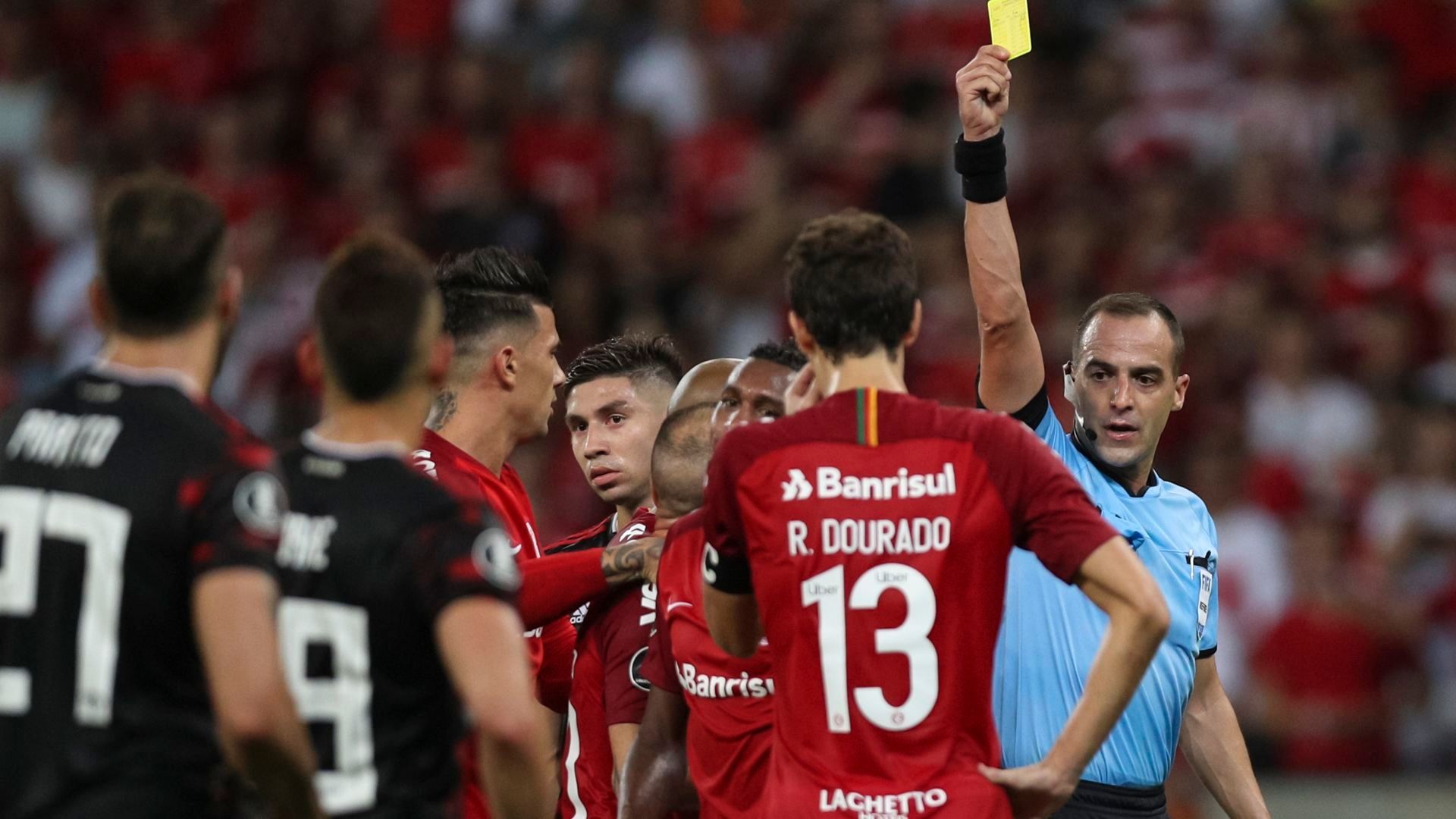 Rodrigo Dourado Esteban Ostojich Internacional River Plate Copa Libertadores 03042019