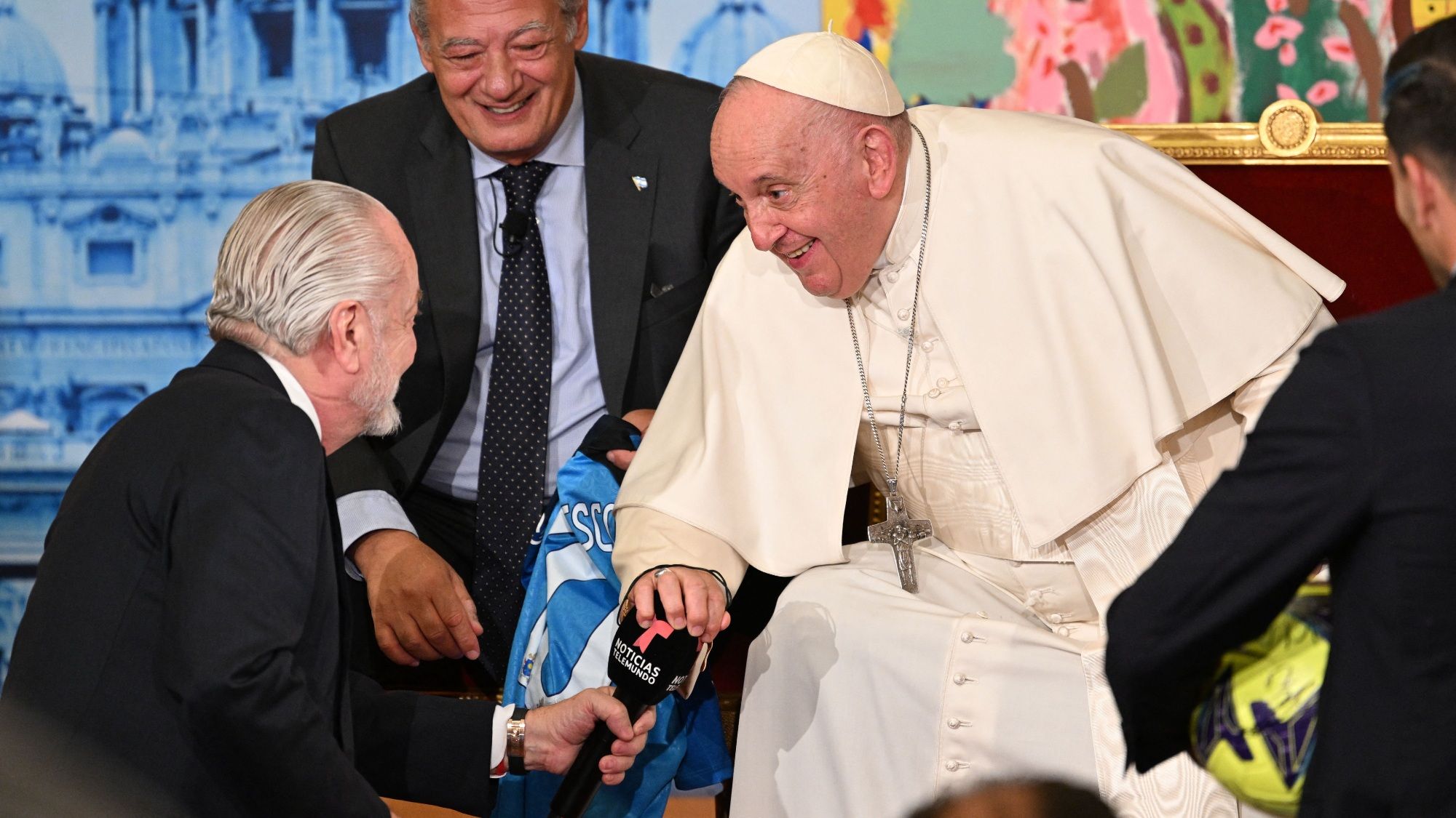 Aurelio De Laurentiis Papa Francesco