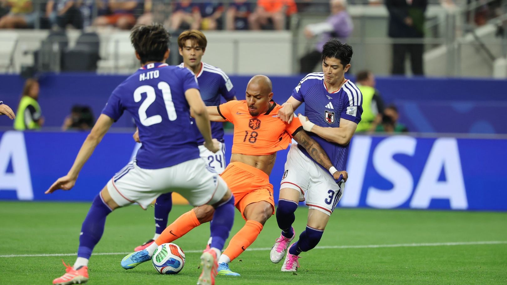 サッカーオランダ代表 対 サッカー日本代表