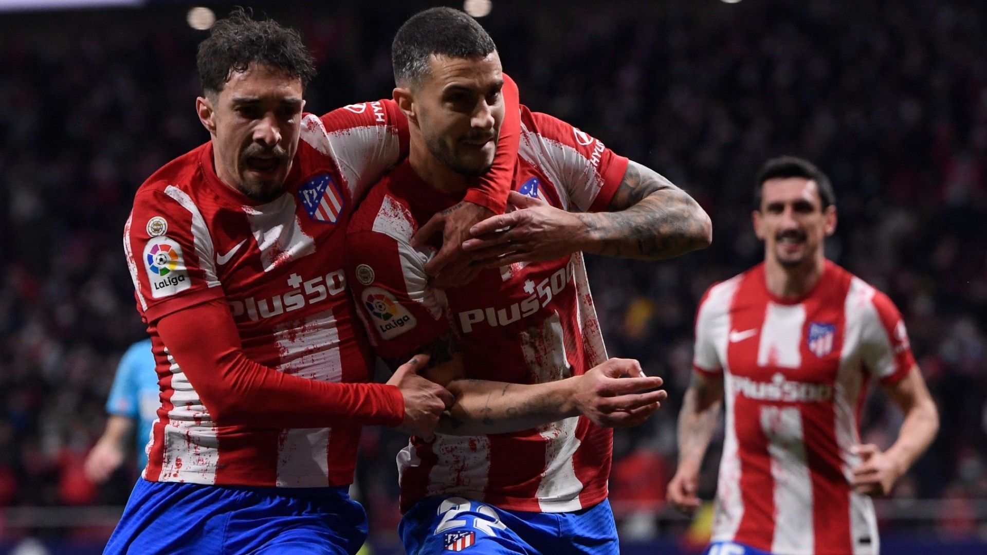 Atletico Madrid's Spanish defender Mario Hermoso