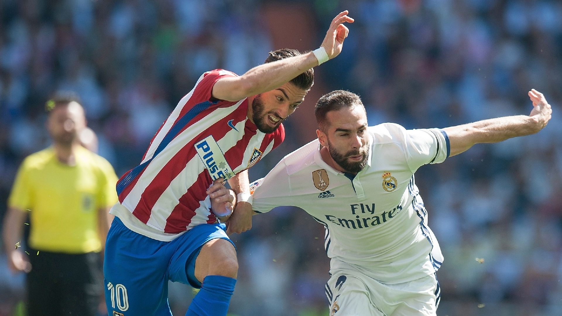 Yannick Carrasco Daniel Carvajal Real Madrid Atletico LaLiga 08042017