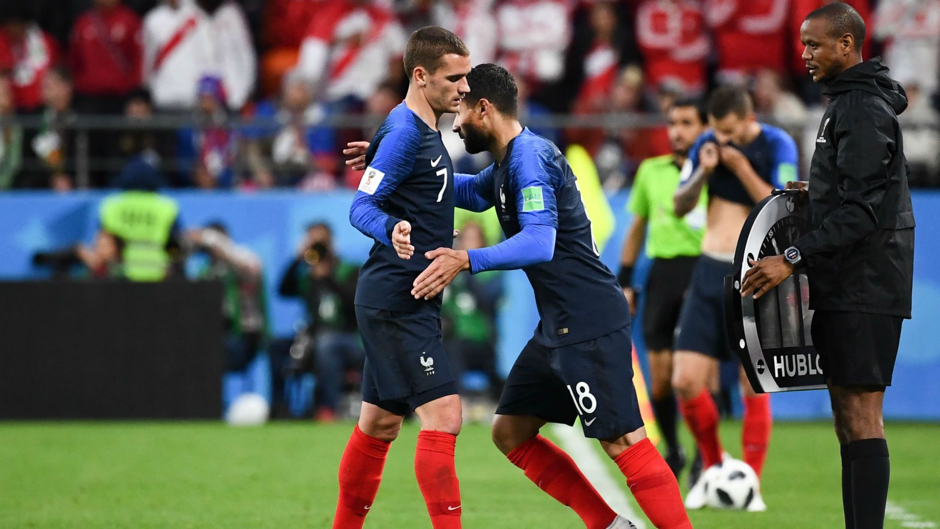 Griezmann Fekir France Peru World Cup 2018