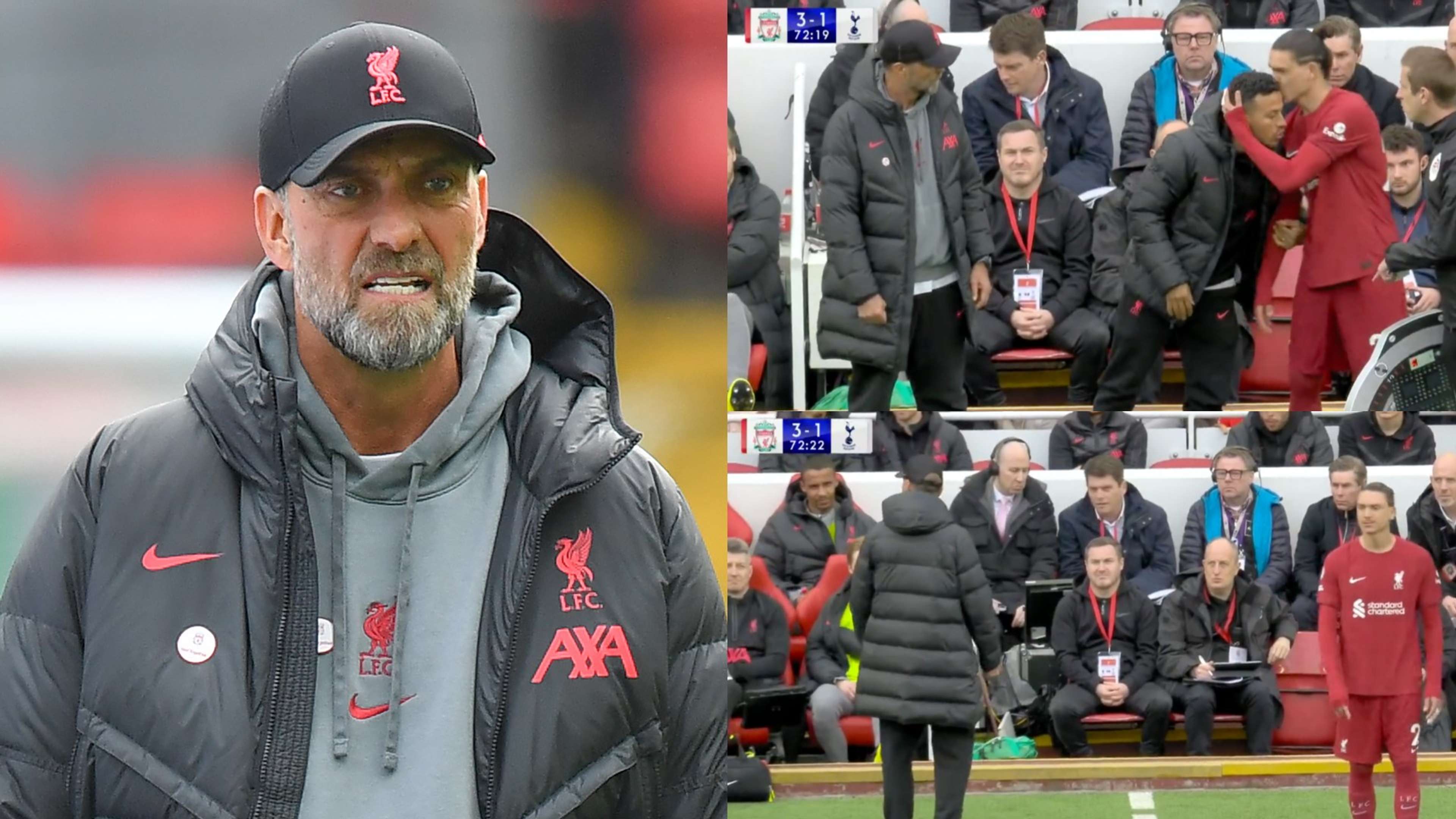 Jurgen Klopp Liverpool confused vs Tottenham 2022-23