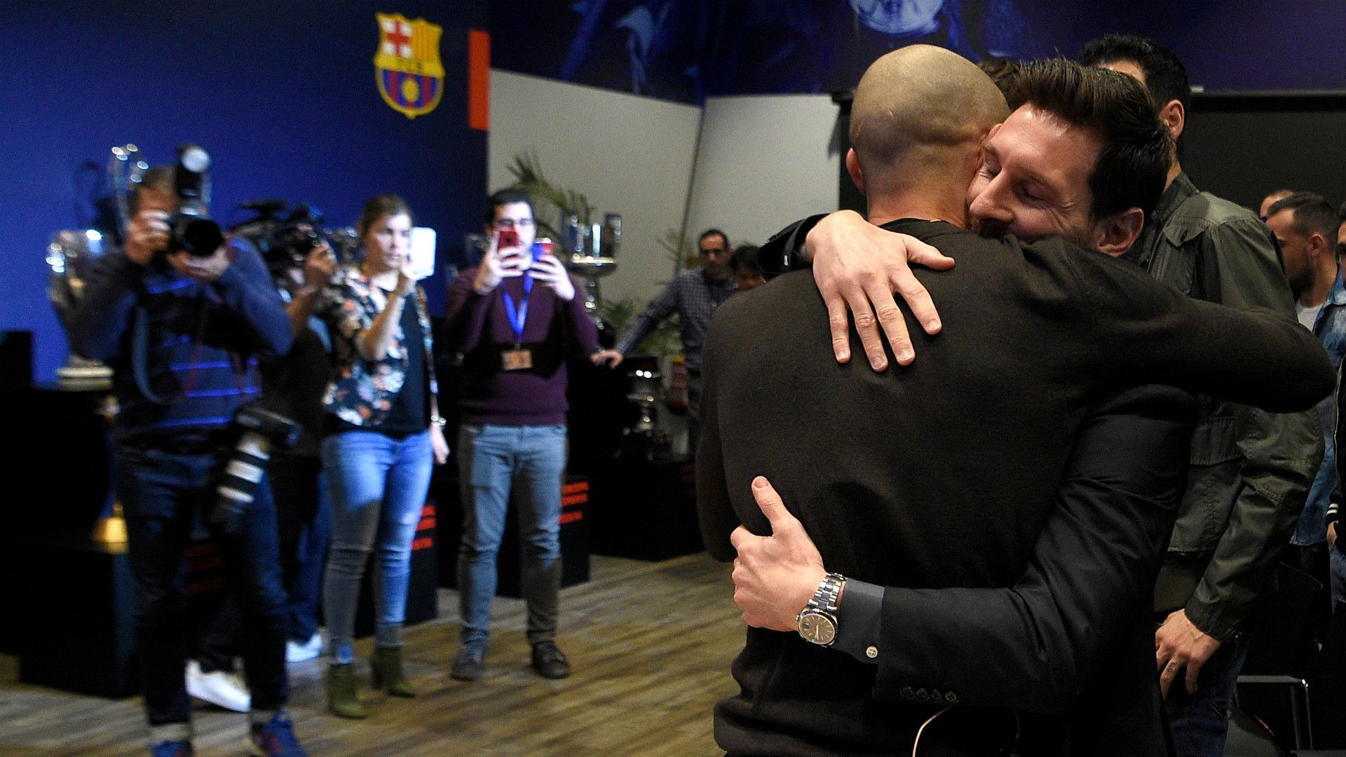 Lionel Messi Javier Mascherano Barcelona 24012018