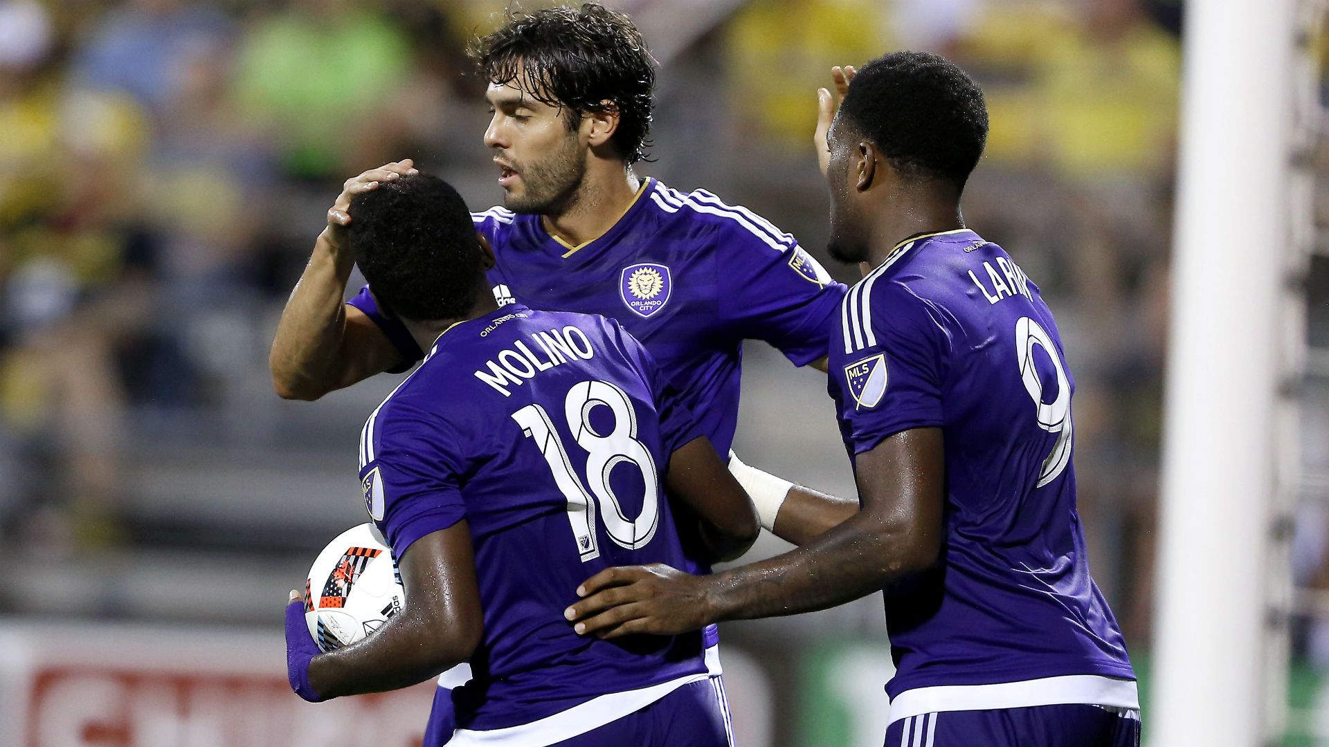 Kevin Molino Kaka Cyle Larin Orlando City MLS 072316.jpg