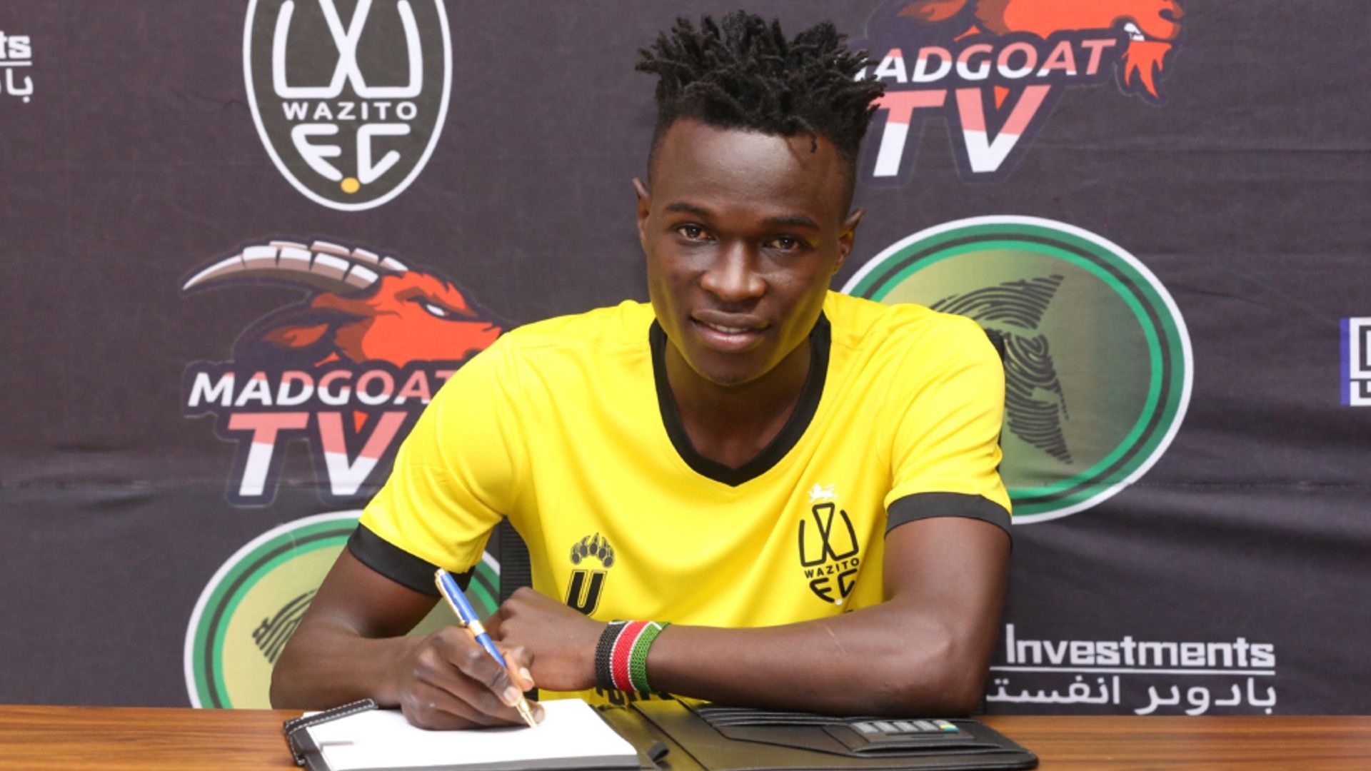 Cliff Nyakeya signs for Wazito FC.