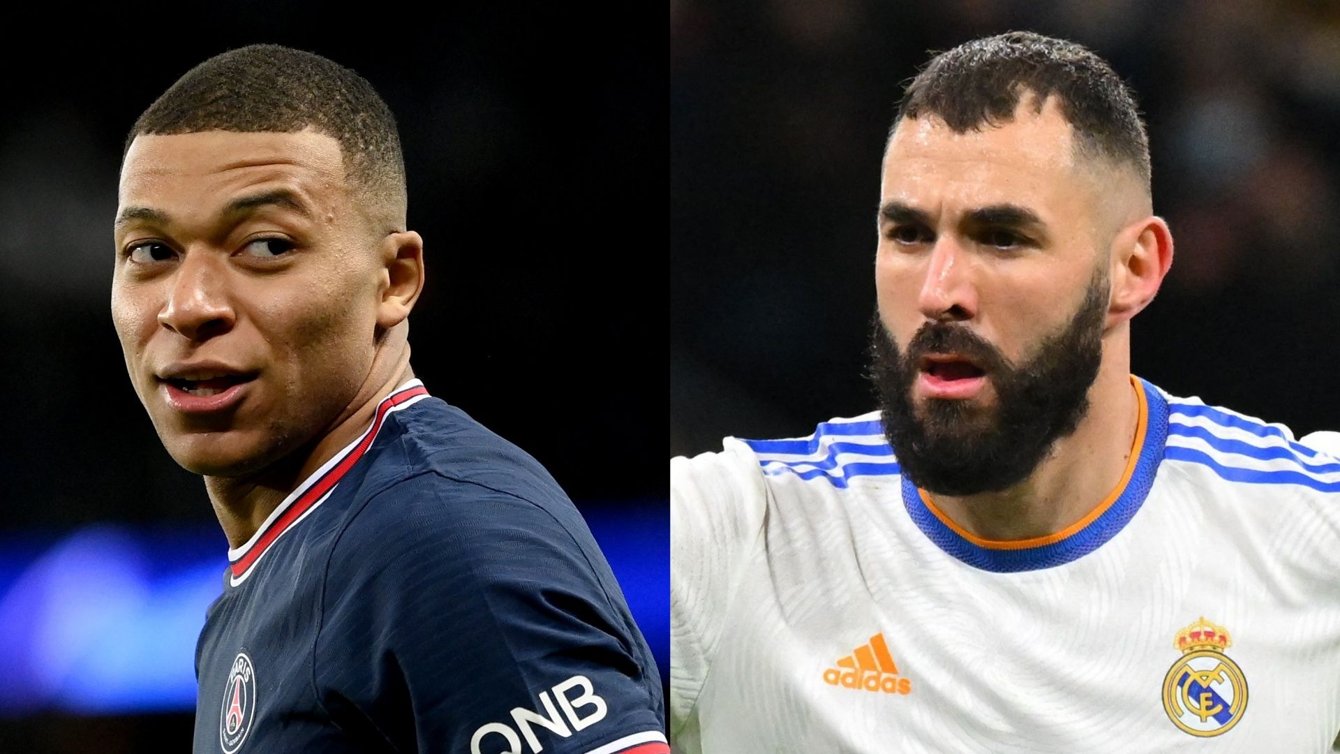 Kylian Mbappe PSG Karim Benzema Real Madrid