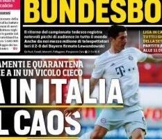 Newspapers covers embed only 18 Corriere May