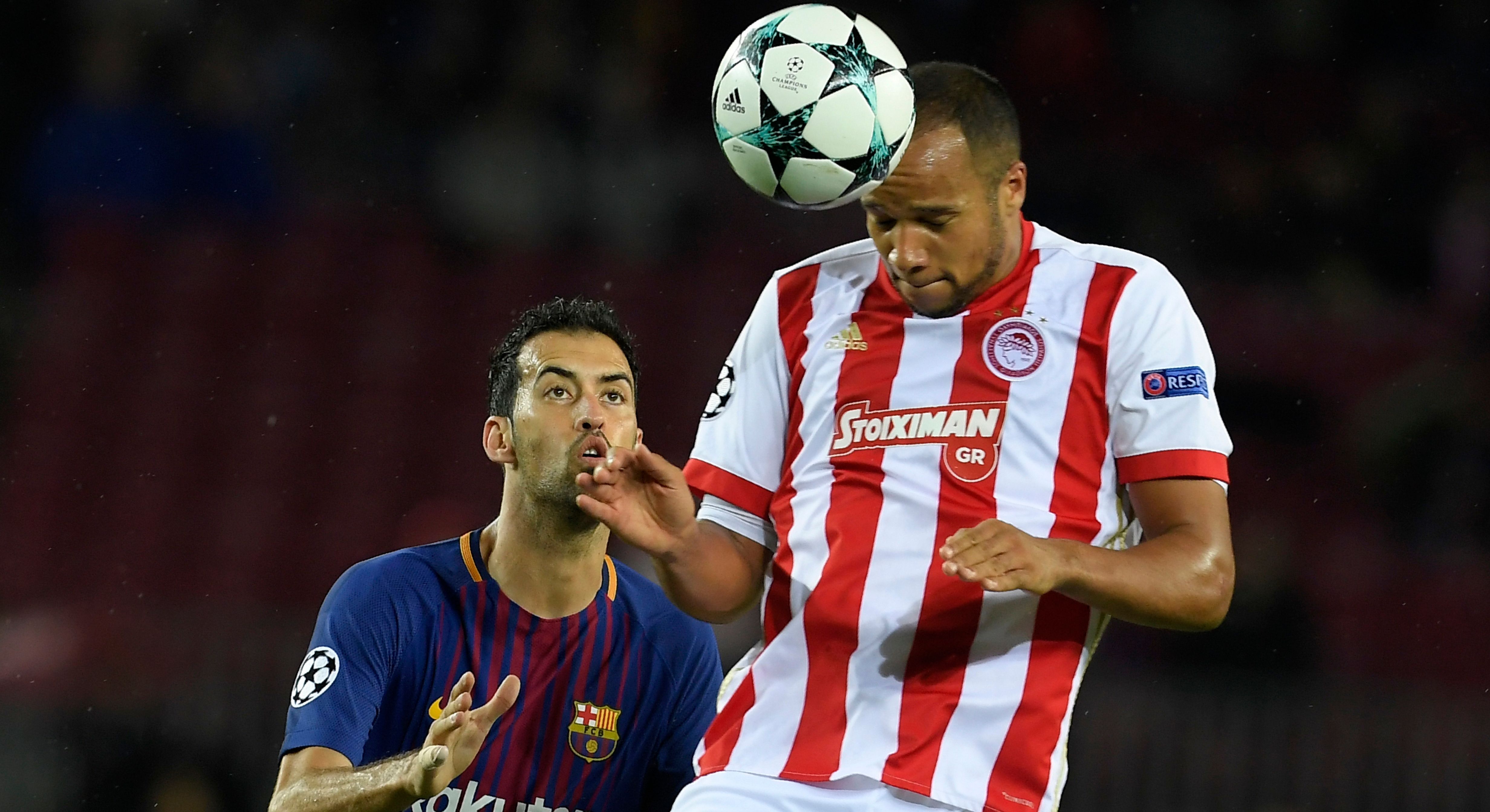 Sergio Busquets Barcelona Olympiacos