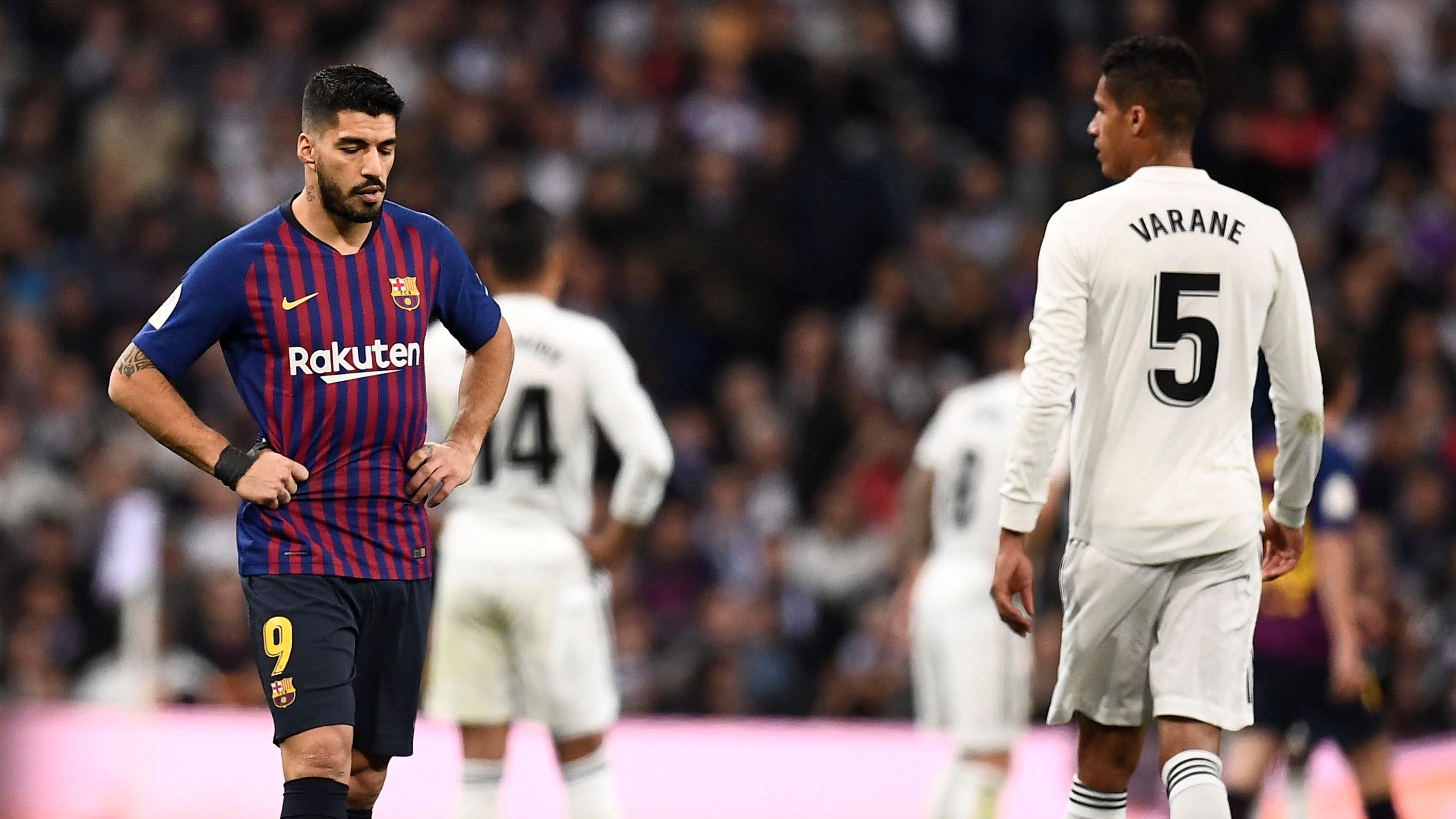 Luis Suarez Raphael Varane Real Madrid Barcelona Copa del Rey 27022019